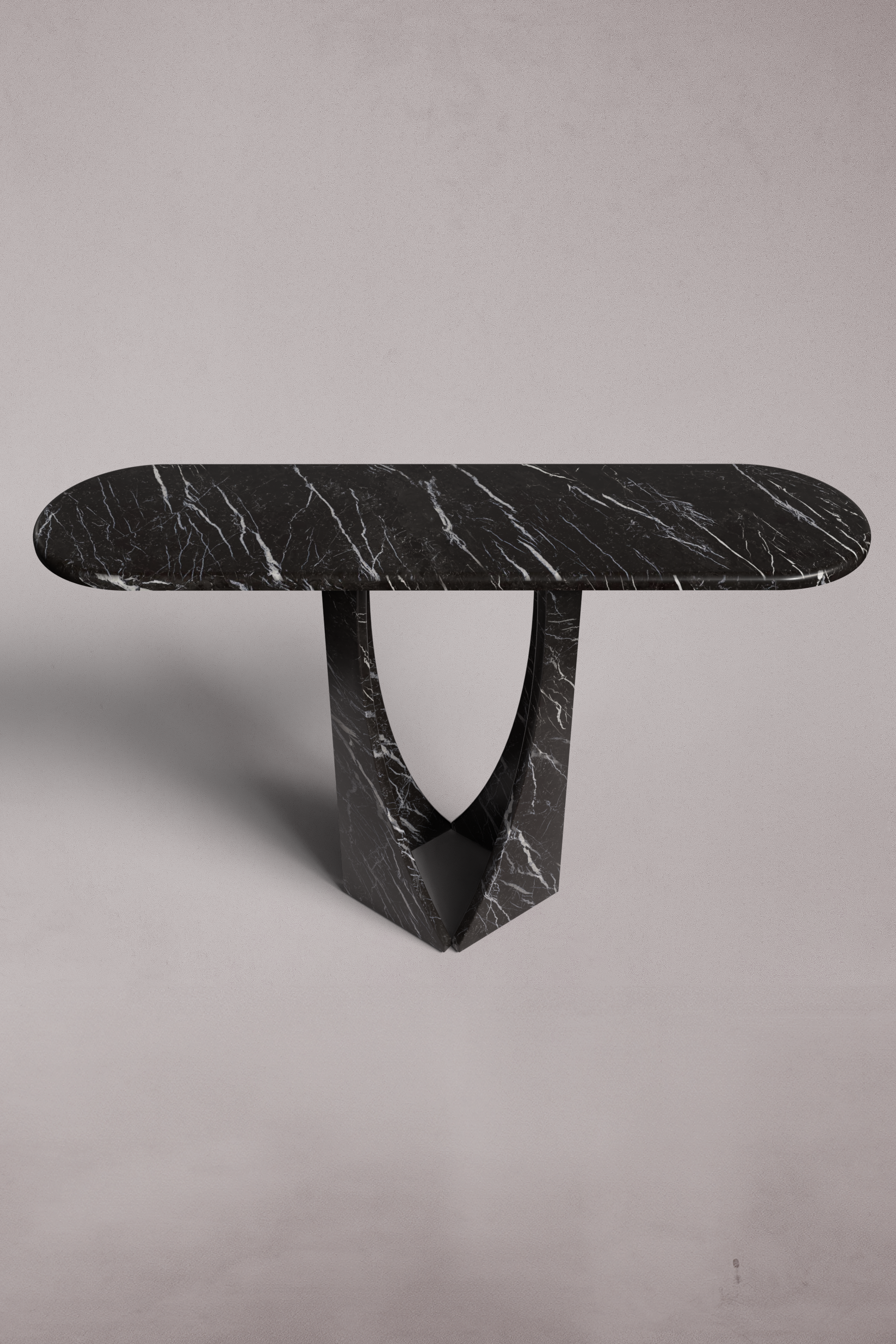 Manchot Lilac Marble Console Table