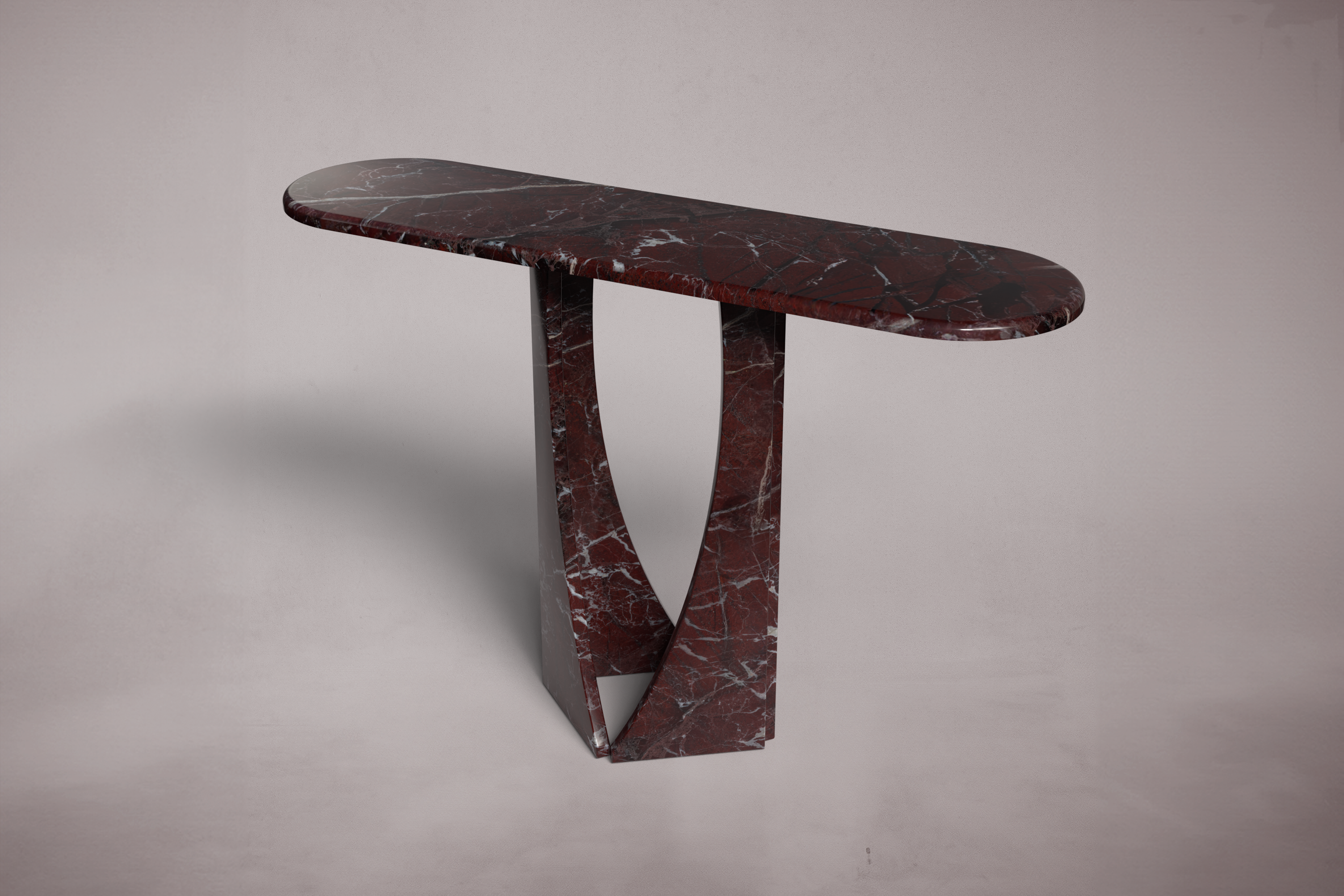 Manchot Lilac Marble Console Table