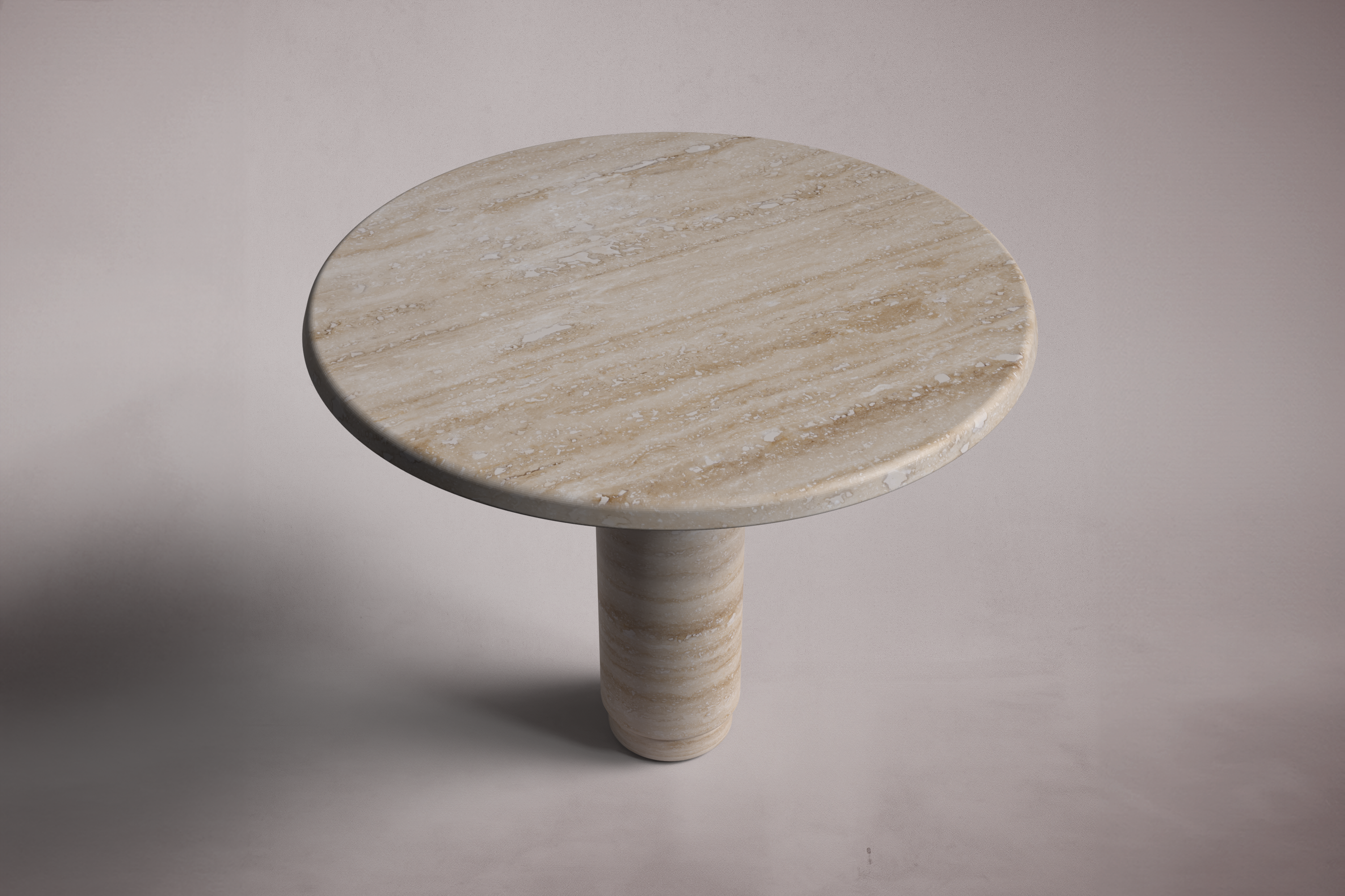 Marylou Travertine Round Table