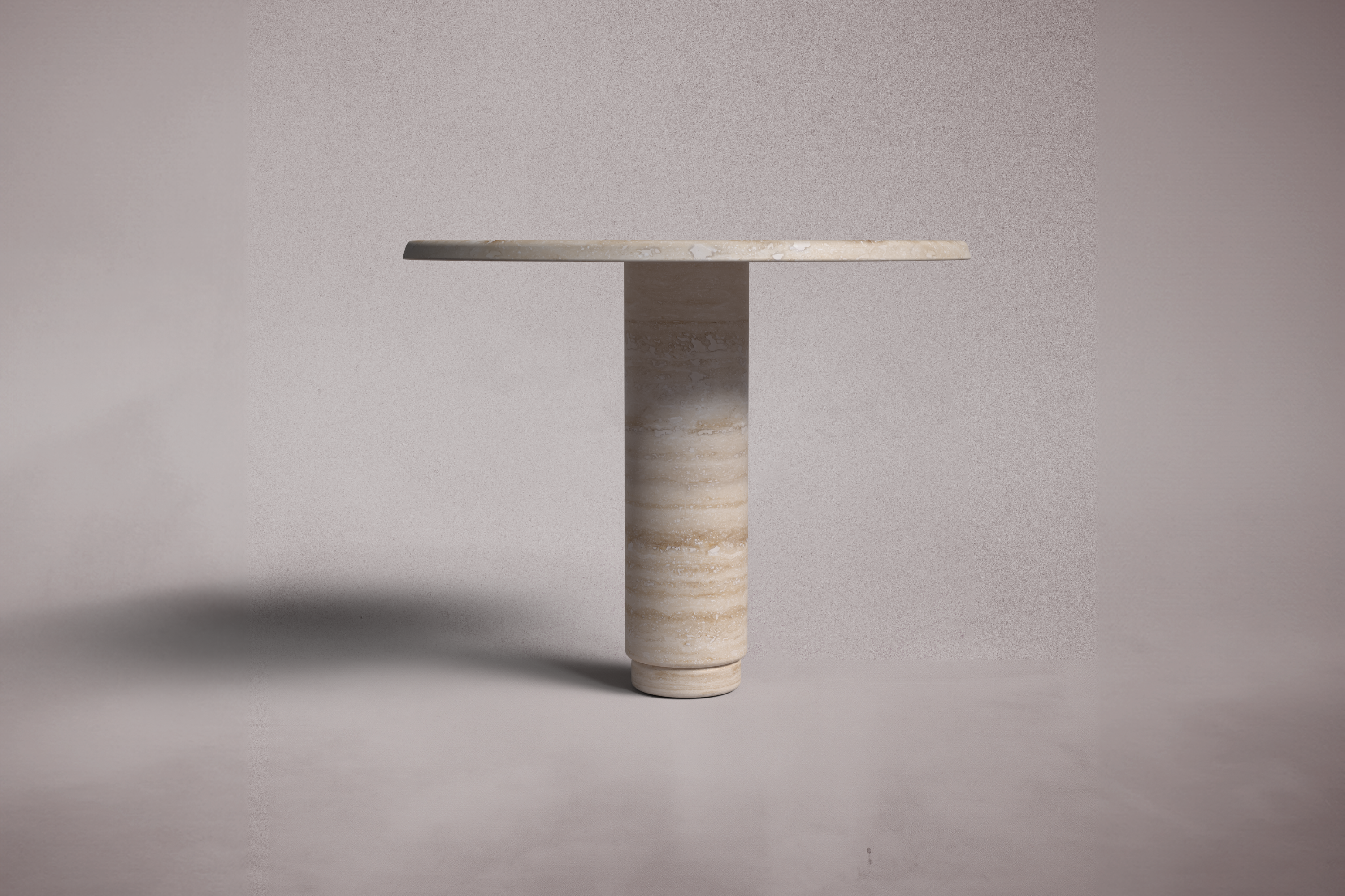 Marylou Travertine Round Table