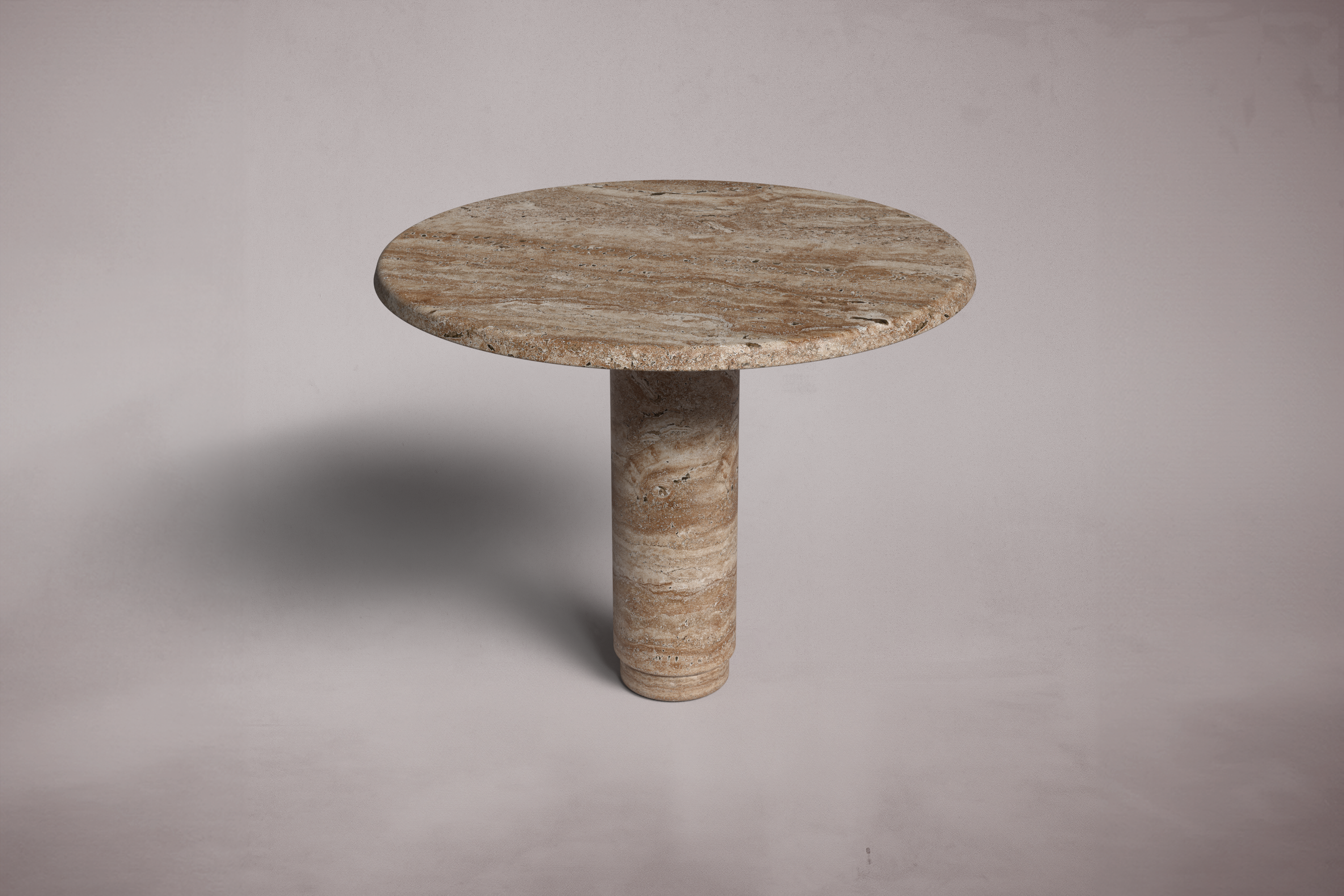 Marylou Travertine Round Table