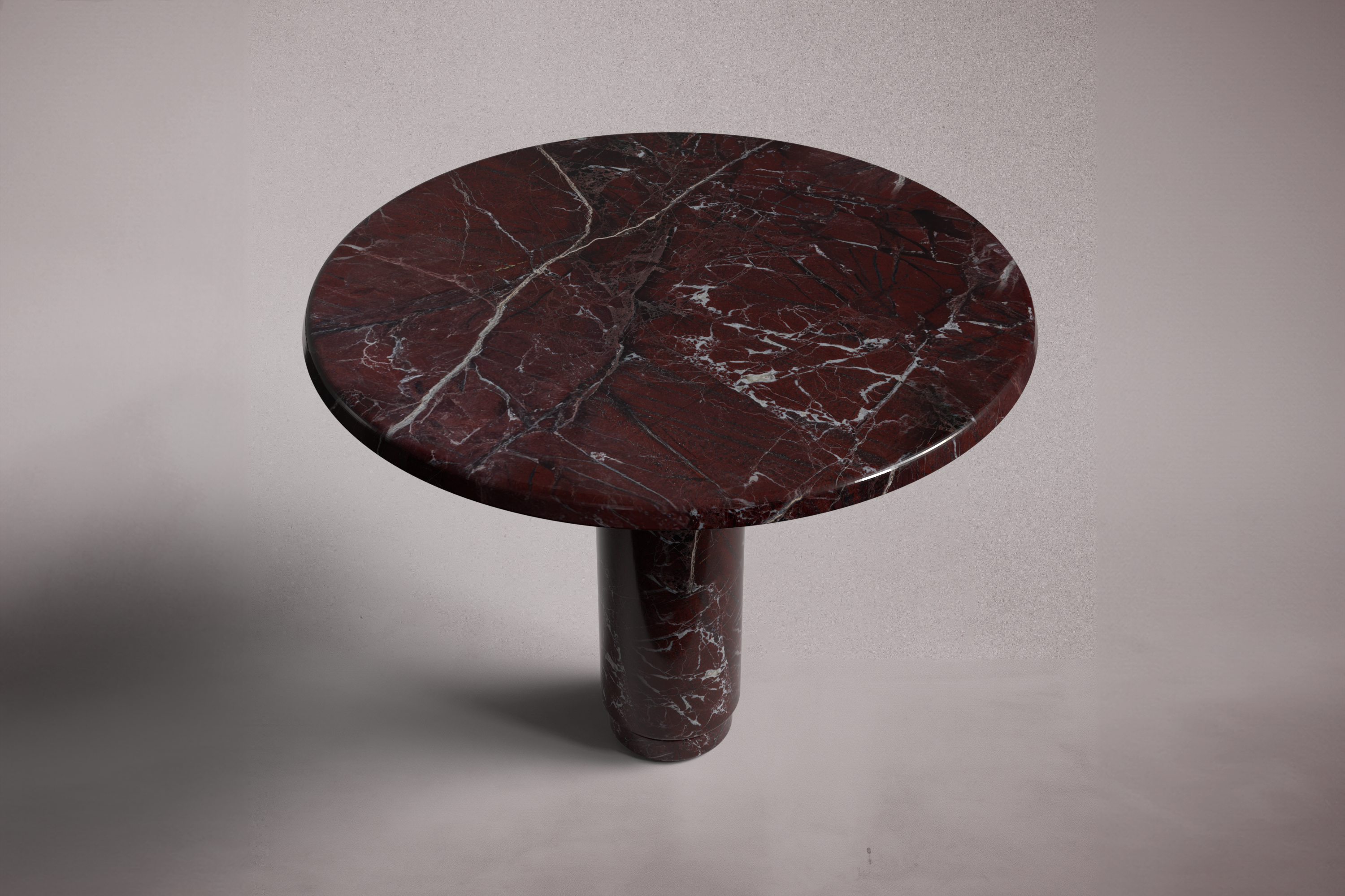Maryluo Red Marble Round Table