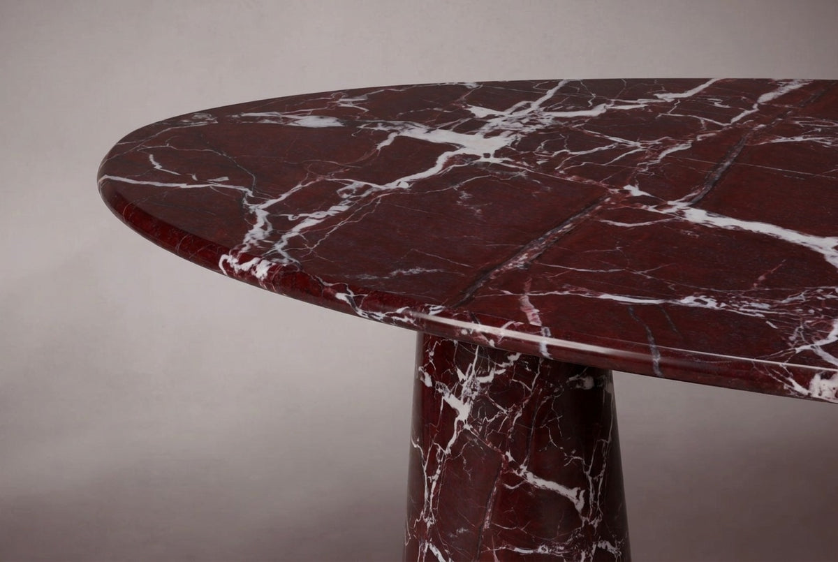 Elegance De Pierre Calacatta Viola Marmor Ovaler Esstisch