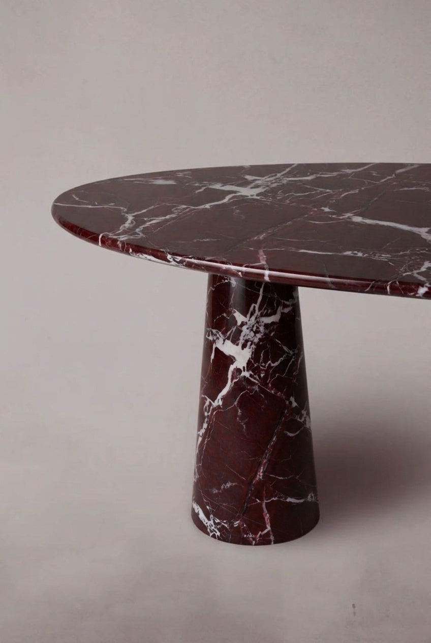 Elegance De Pierre Calacatta Viola Marmor Ovaler Esstisch