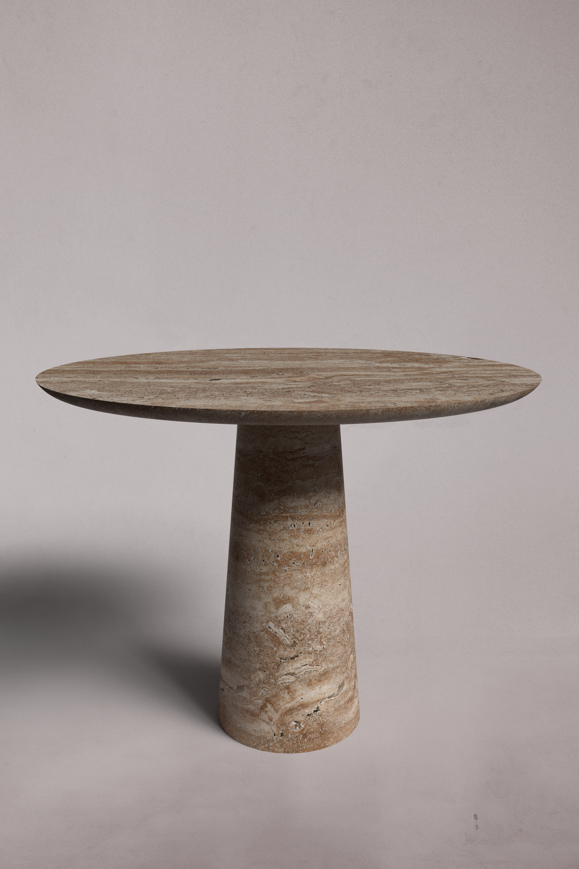 Essence Silver Travertine Round Table