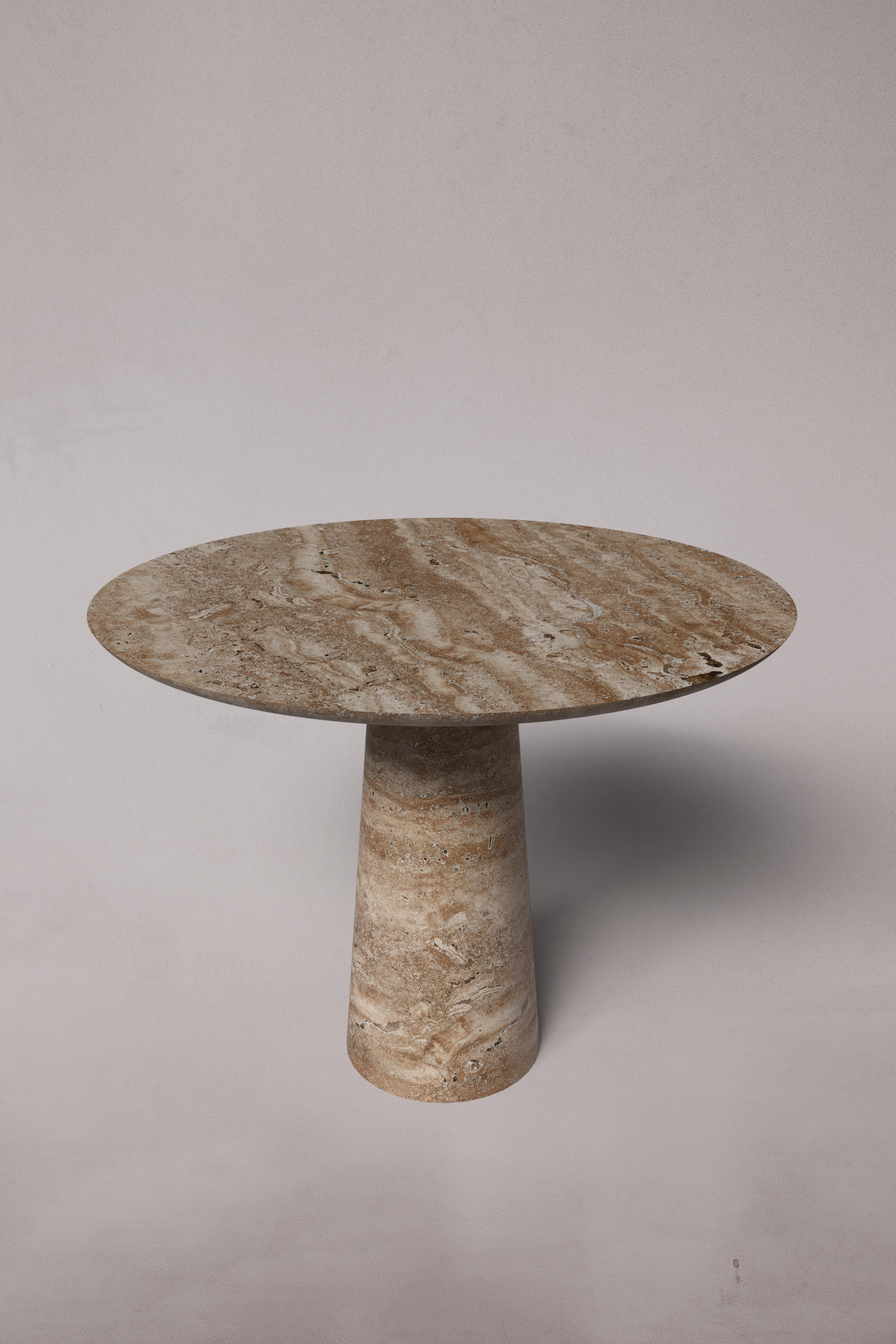 Essence Noche Travertine Round Table
