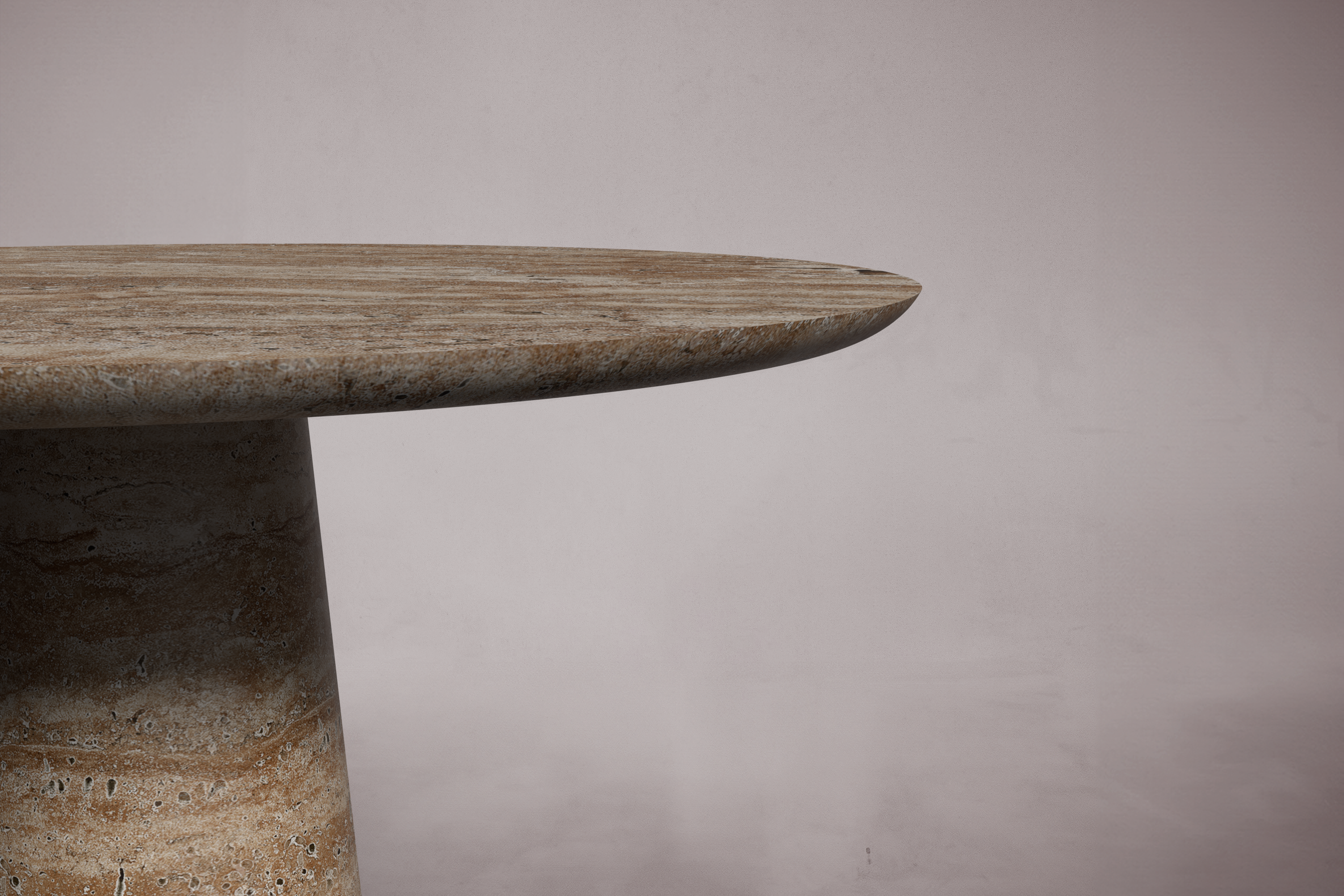Essence Noche Travertine Round Table