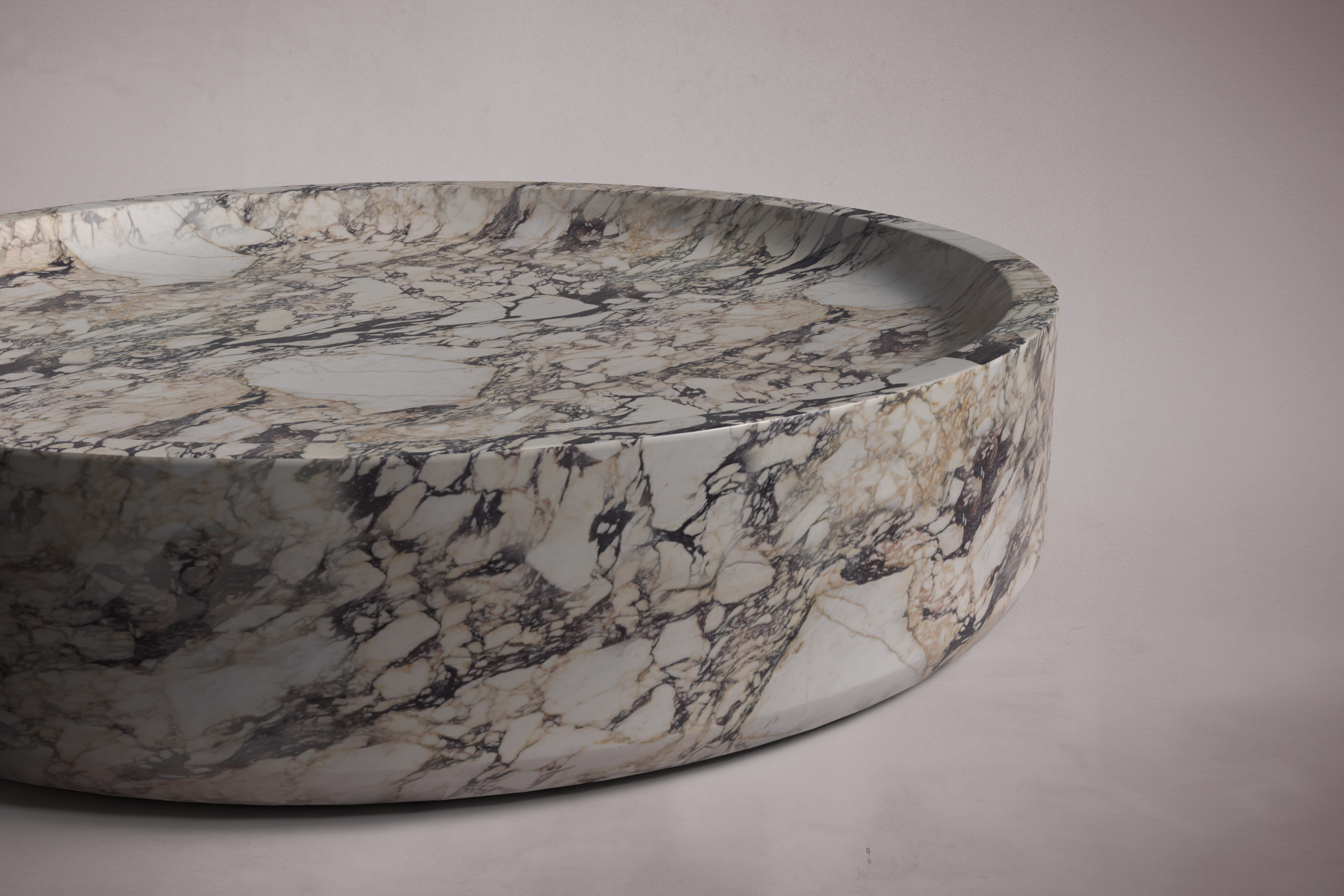 Oleo Travertine Round Coffee Table