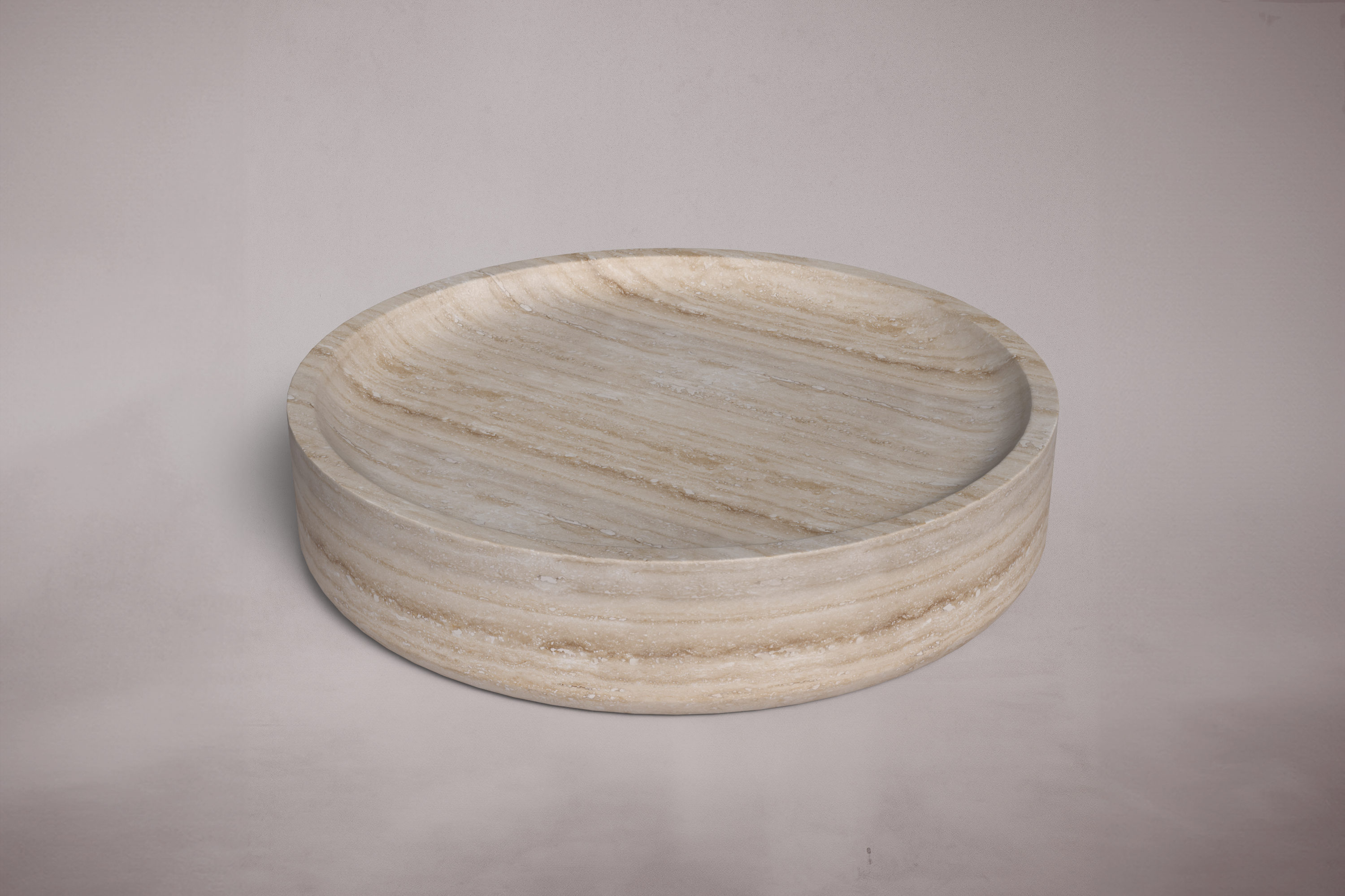 Oleo Travertine Round Coffee Table