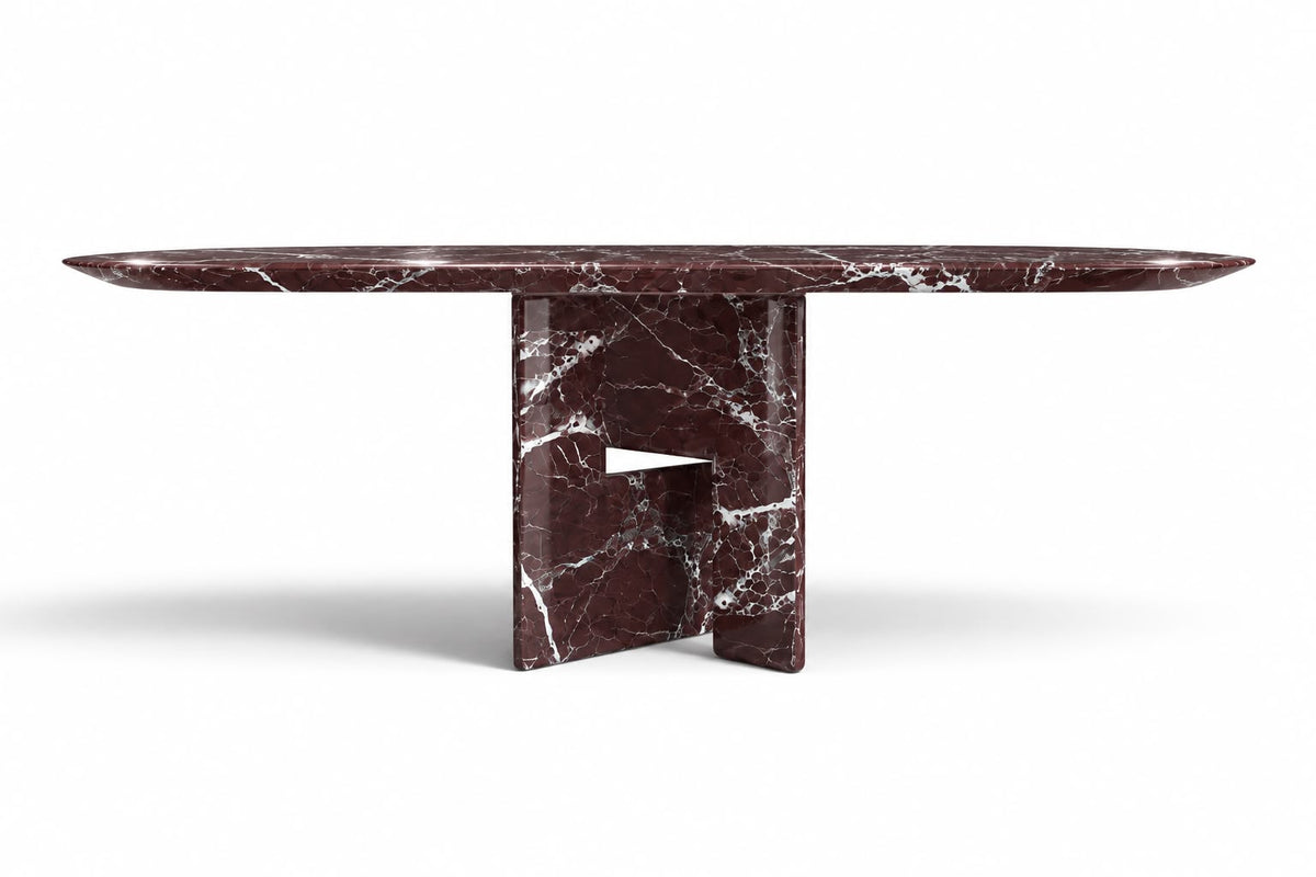 red marble dining table. oval red marble dining table. red marble table. large marble dining table. red marble living room table. red marble large dining table. custom marble dining table. custom marble dining table. solid red marble dining table.