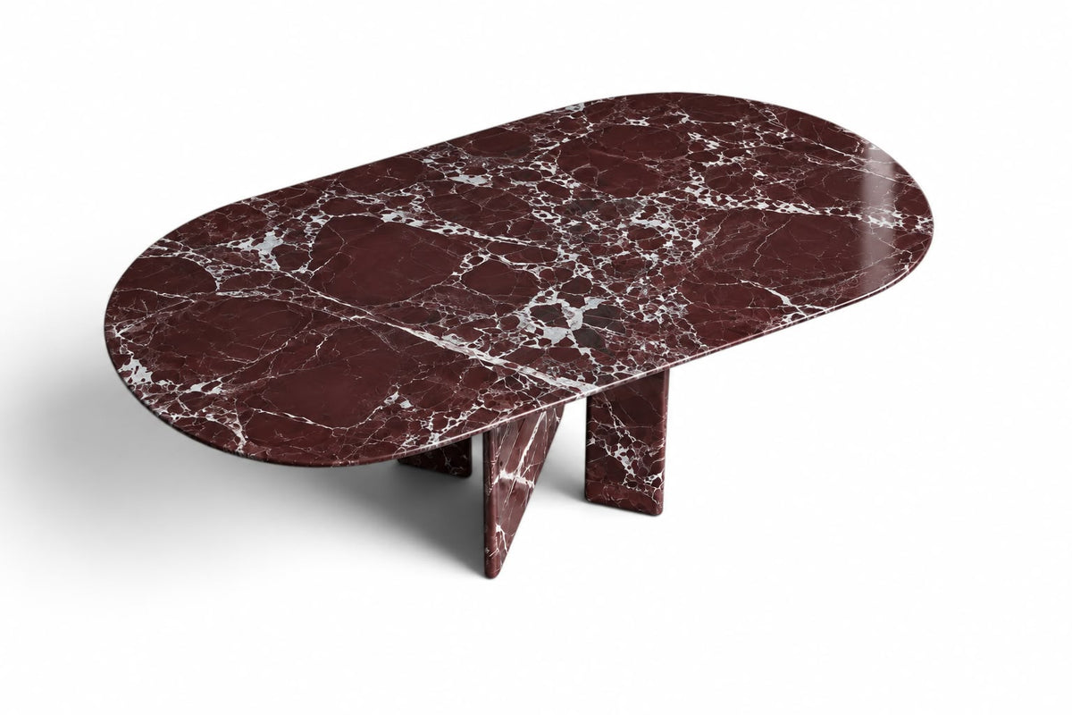 red marble dining table. oval red marble dining table. red marble table. large marble dining table. red marble living room table. red marble large dining table. custom marble dining table. custom marble dining table. solid red marble dining table.