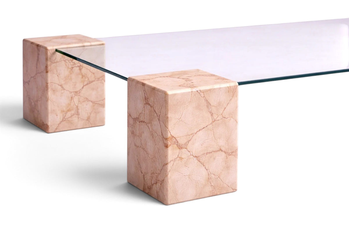 pink marble coffee table. rectangular pink marble coffee table. pink marble center table. marble coffee table. marble center table. custom marble coffee table. custom marble center table.