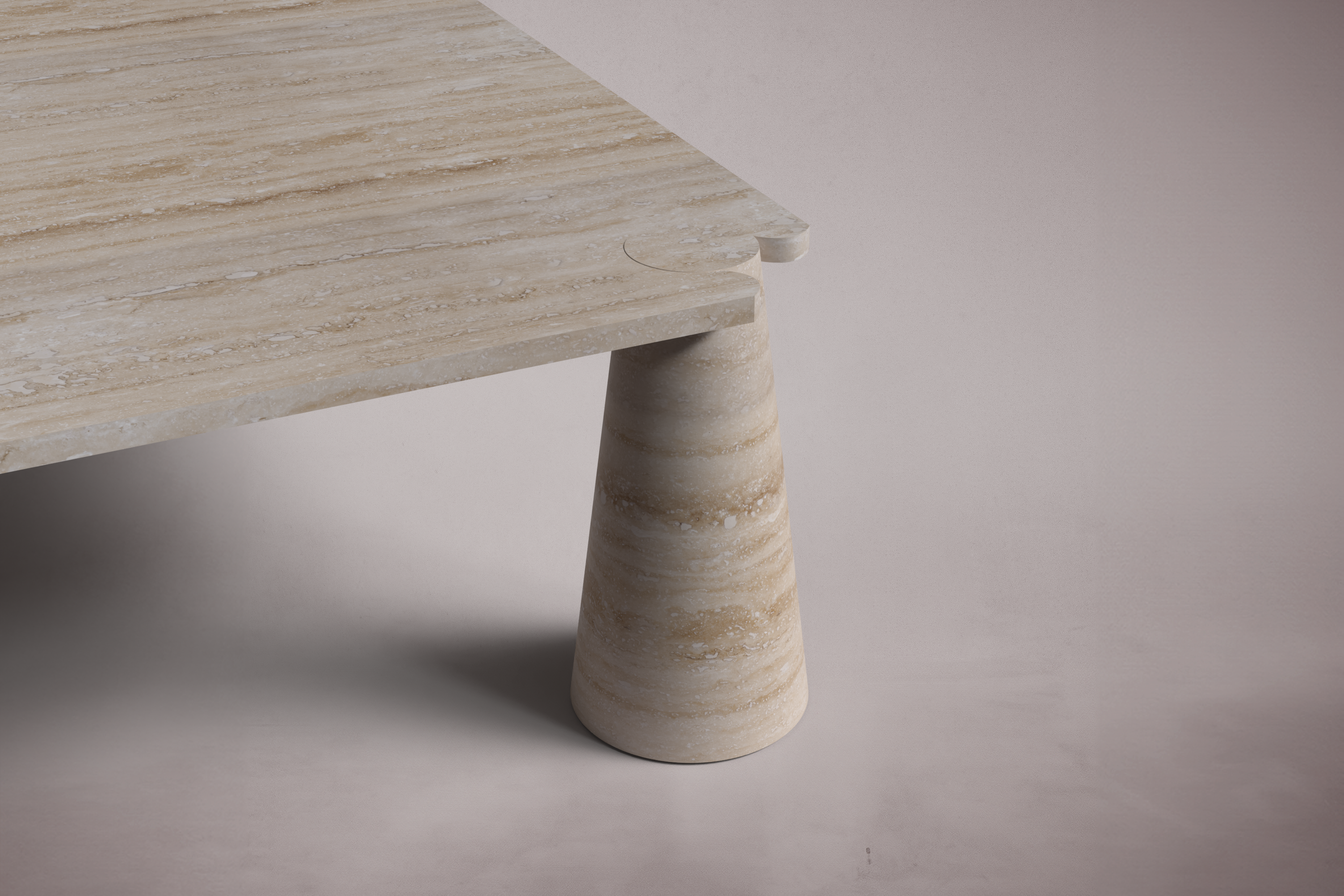 Rene Travertine Coffee Table