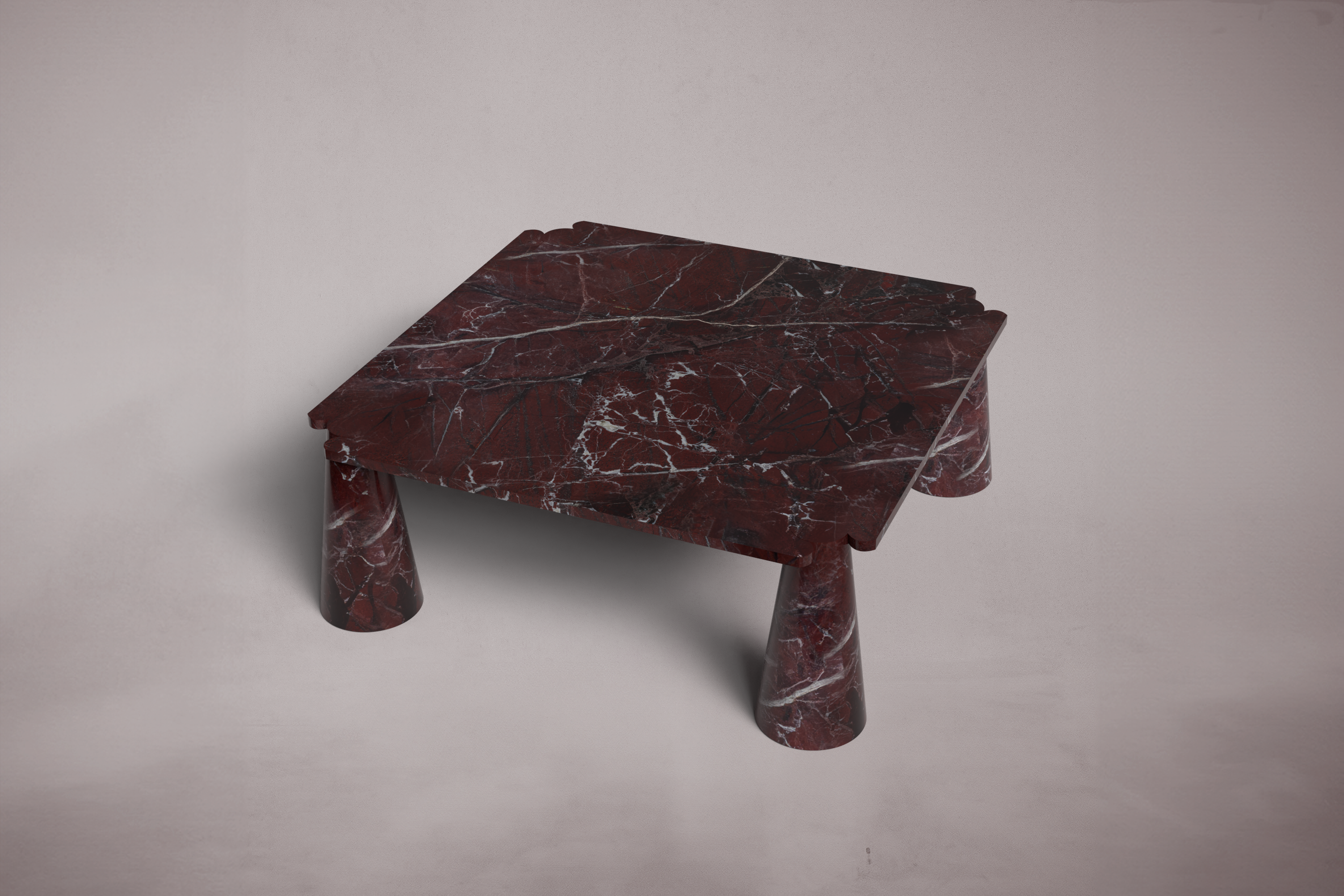Rene Red Marble Coffee Table