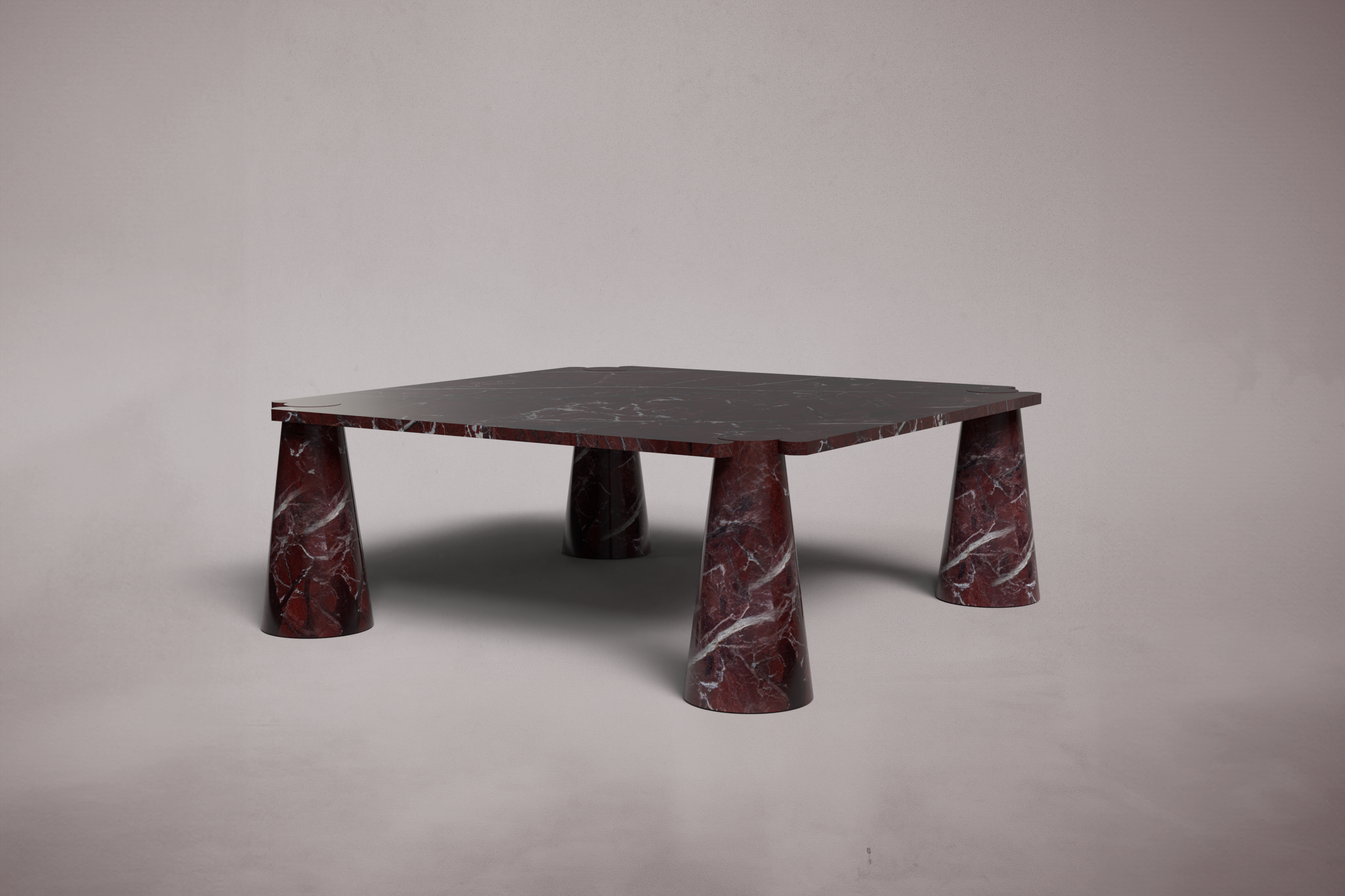 Rene Red Marble Coffee Table