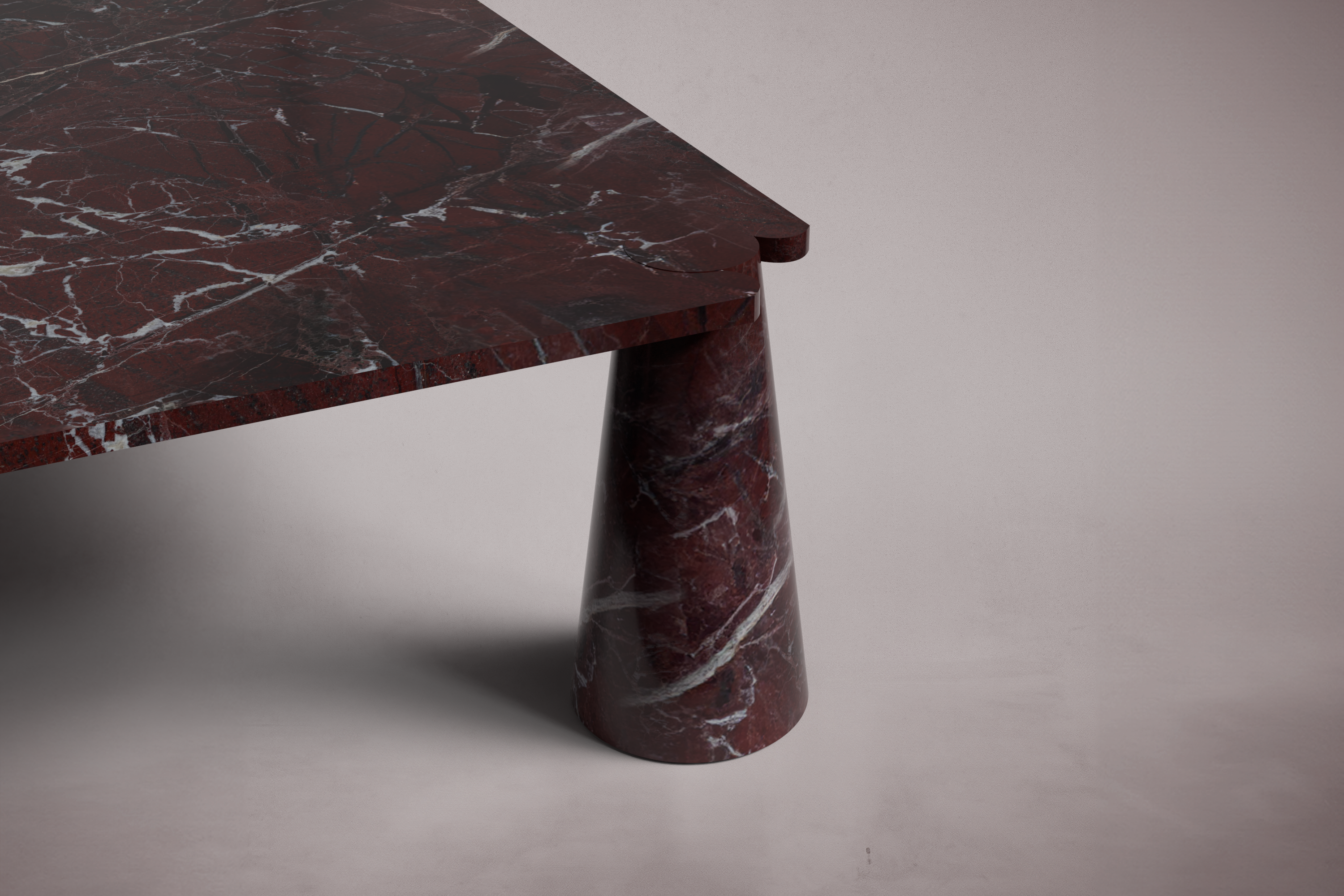 Rene Red Marble Coffee Table