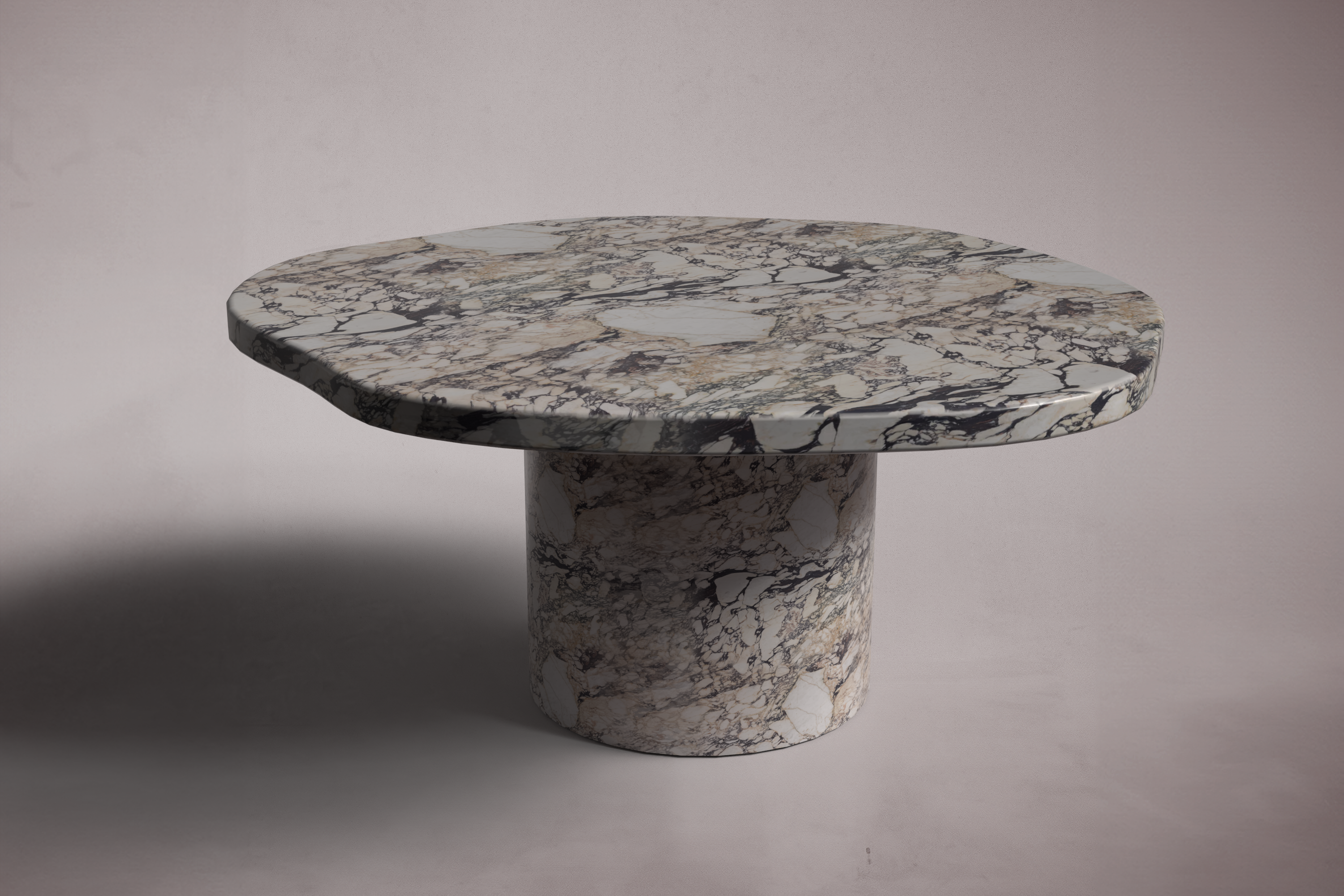 Viola Calacatta Viola Round Marble Coffee Table
