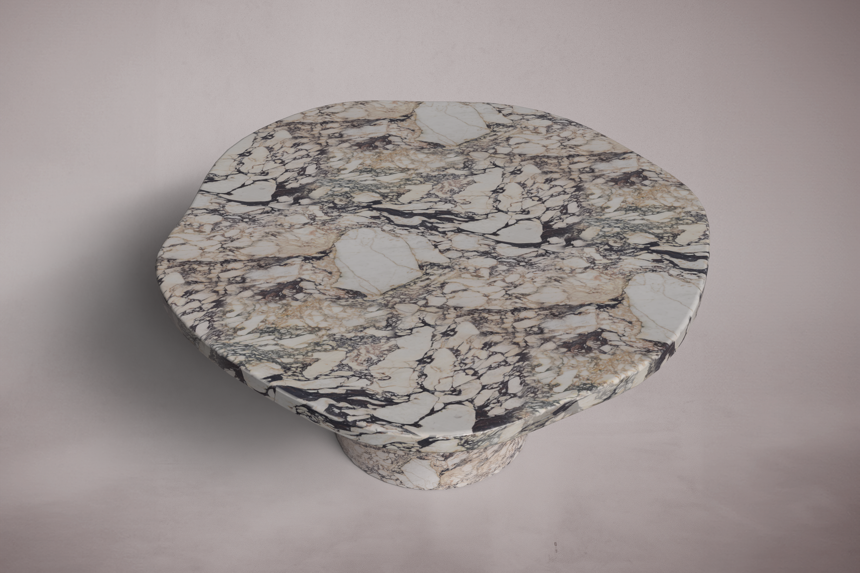 Viola Calacatta Viola Round Marble Coffee Table
