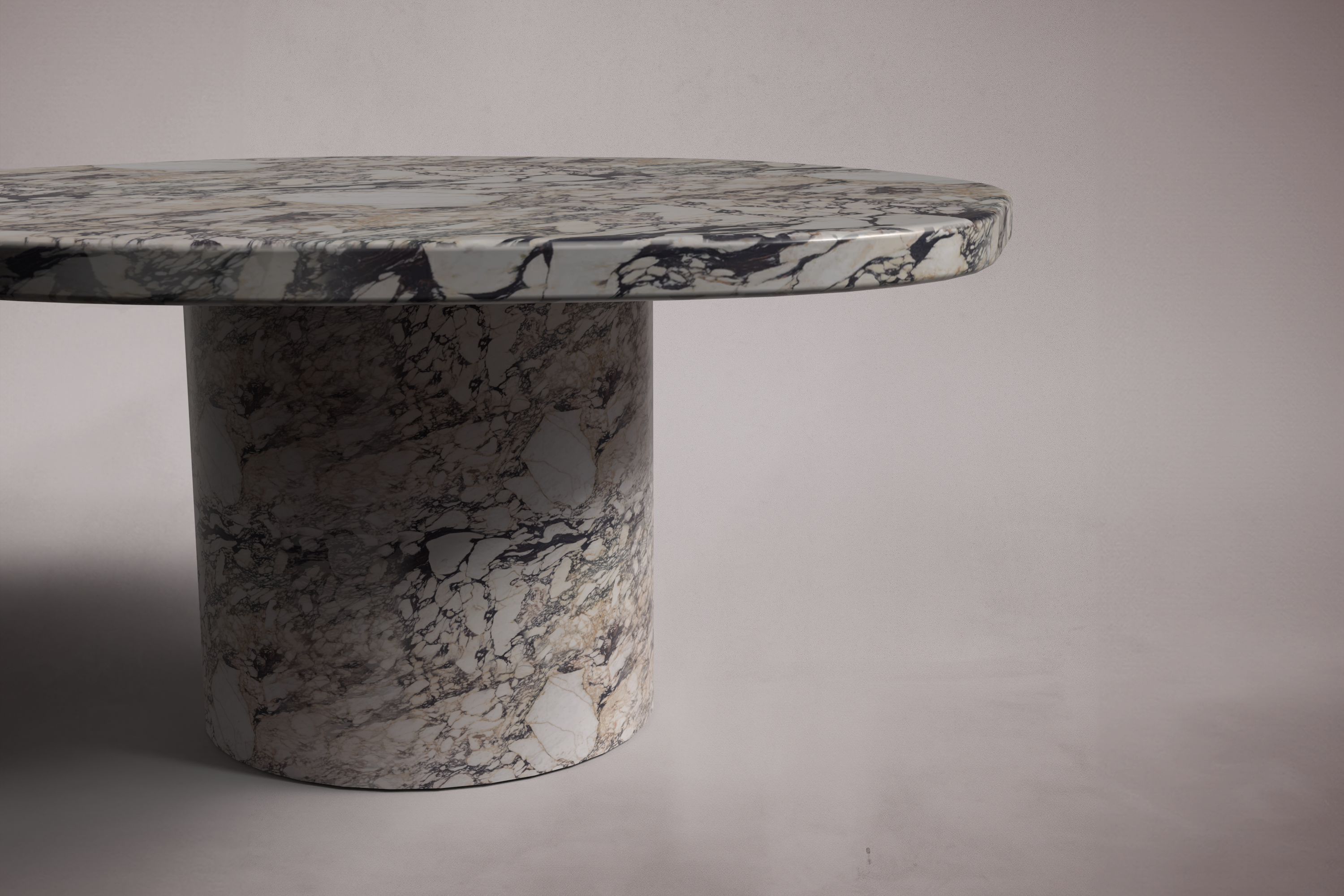 Viola Calacatta Viola Round Marble Coffee Table