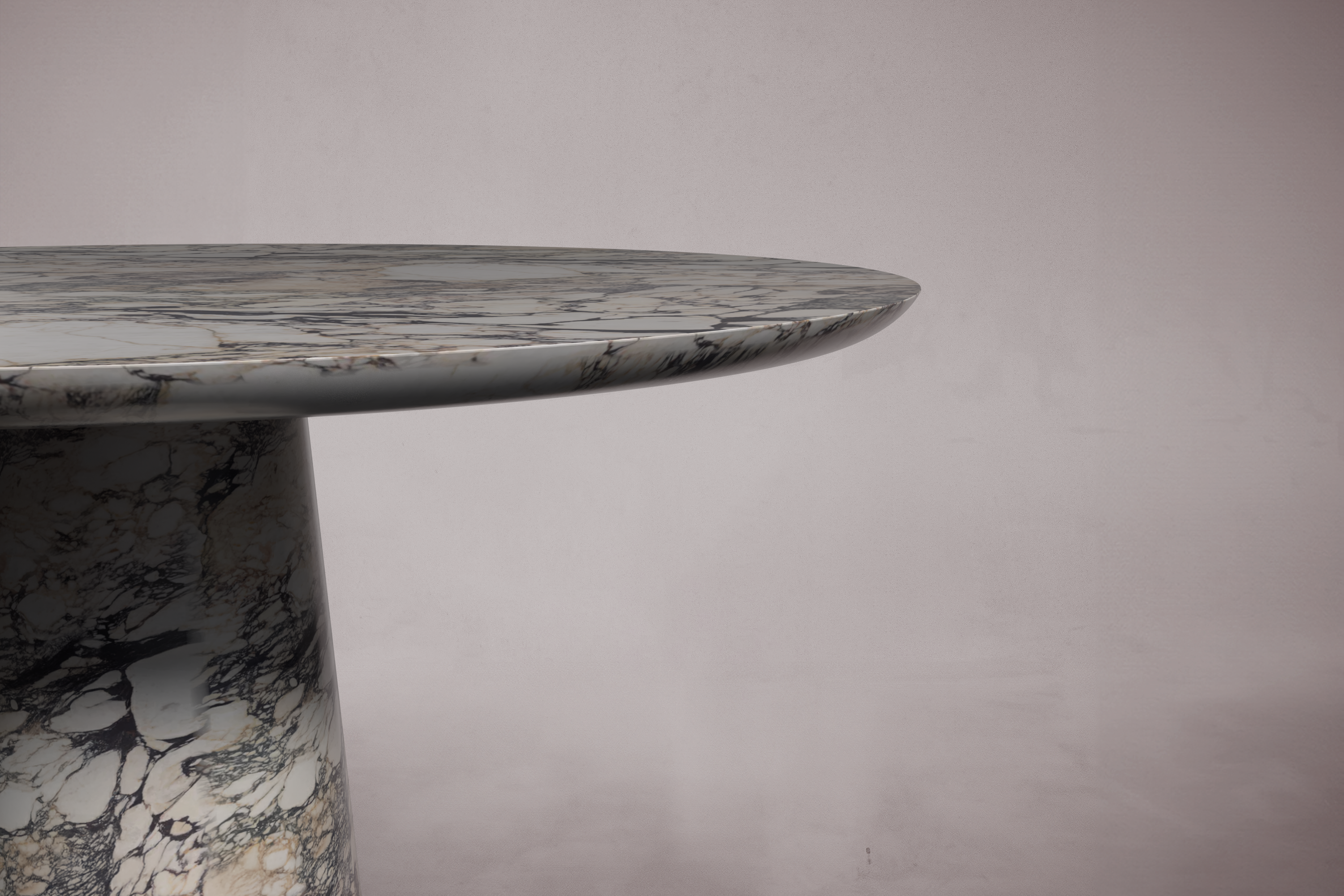 Essence Red Marble Round Table