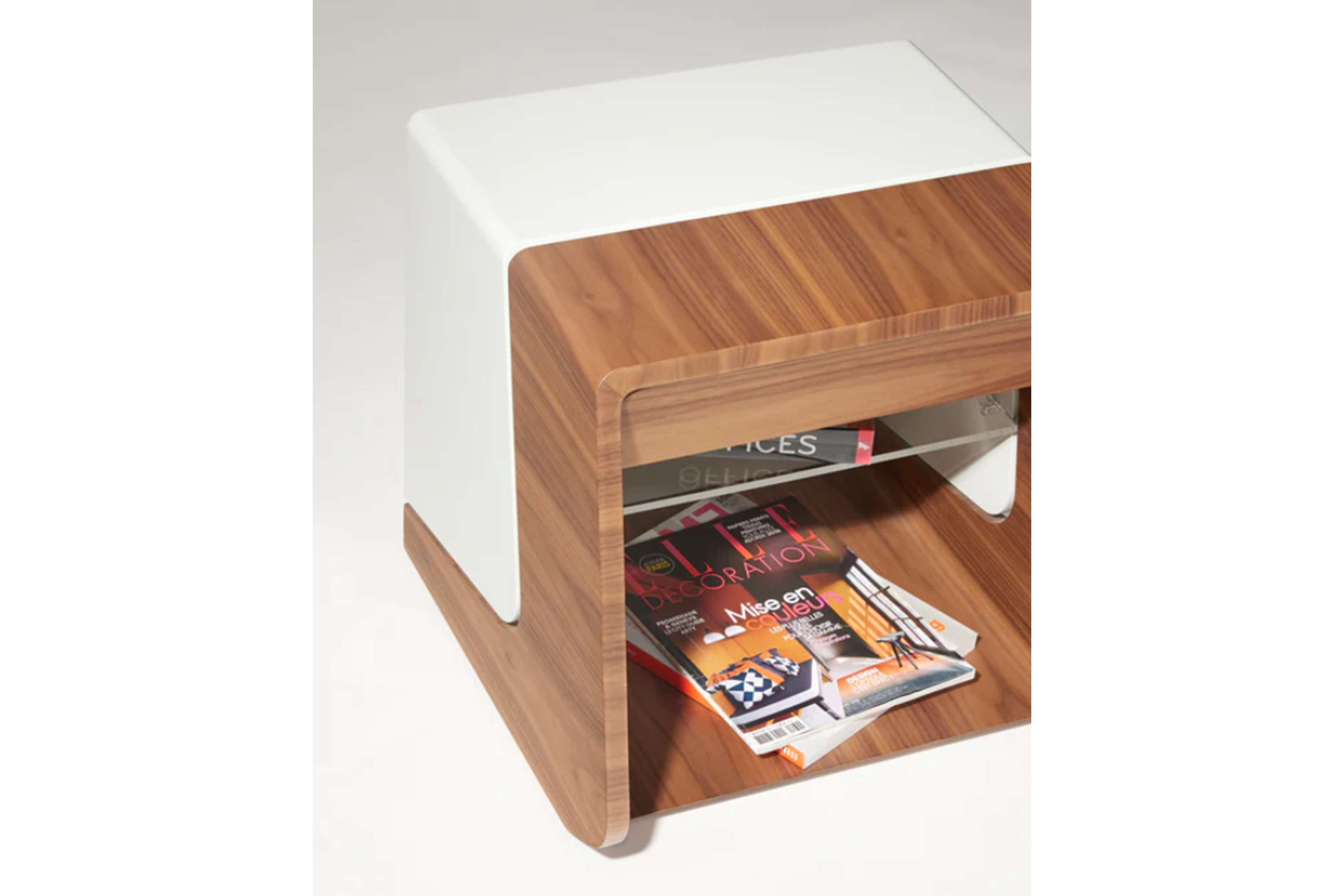 Illuminated American Walnut Nightstand