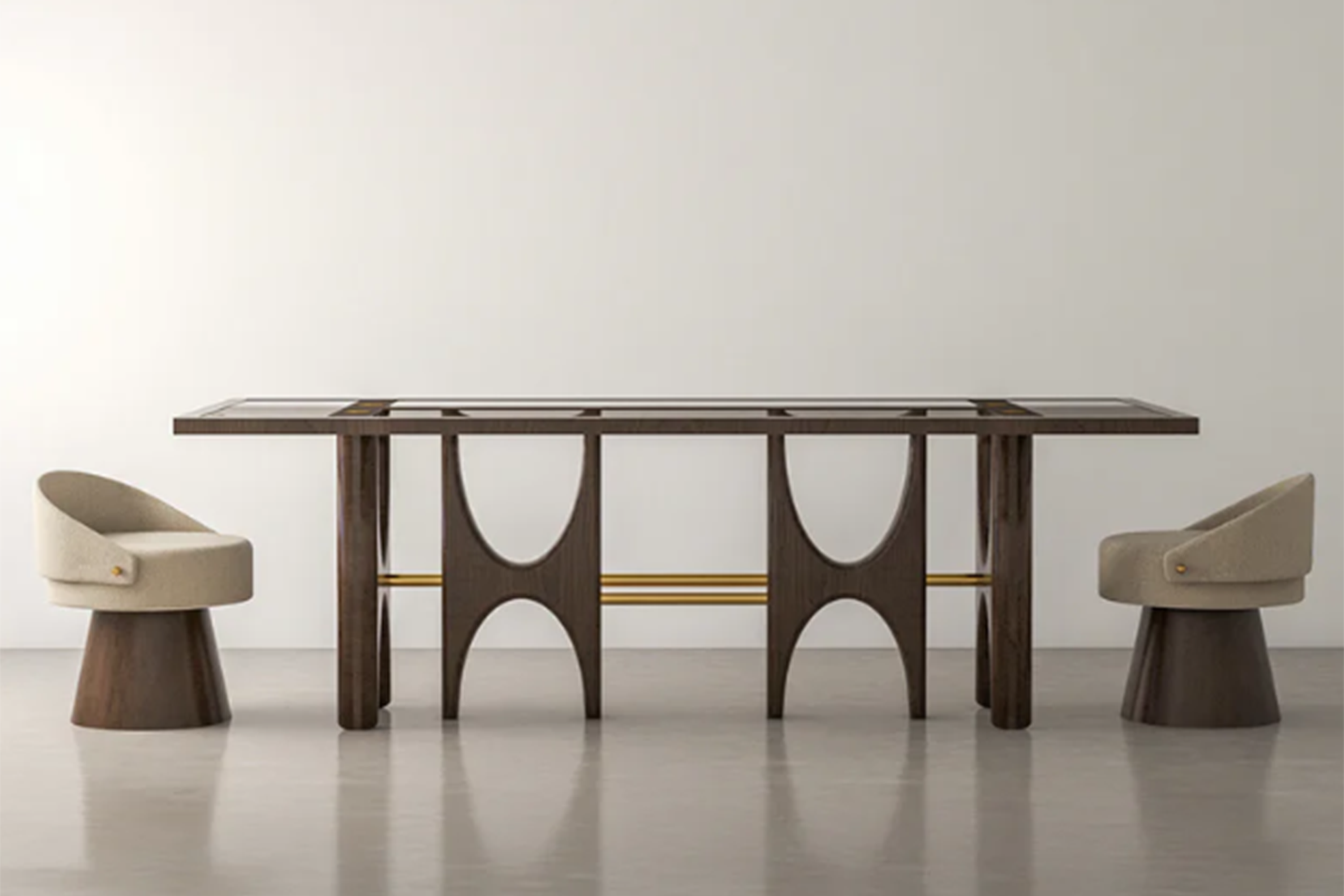 Chestnut Wood Dining Table