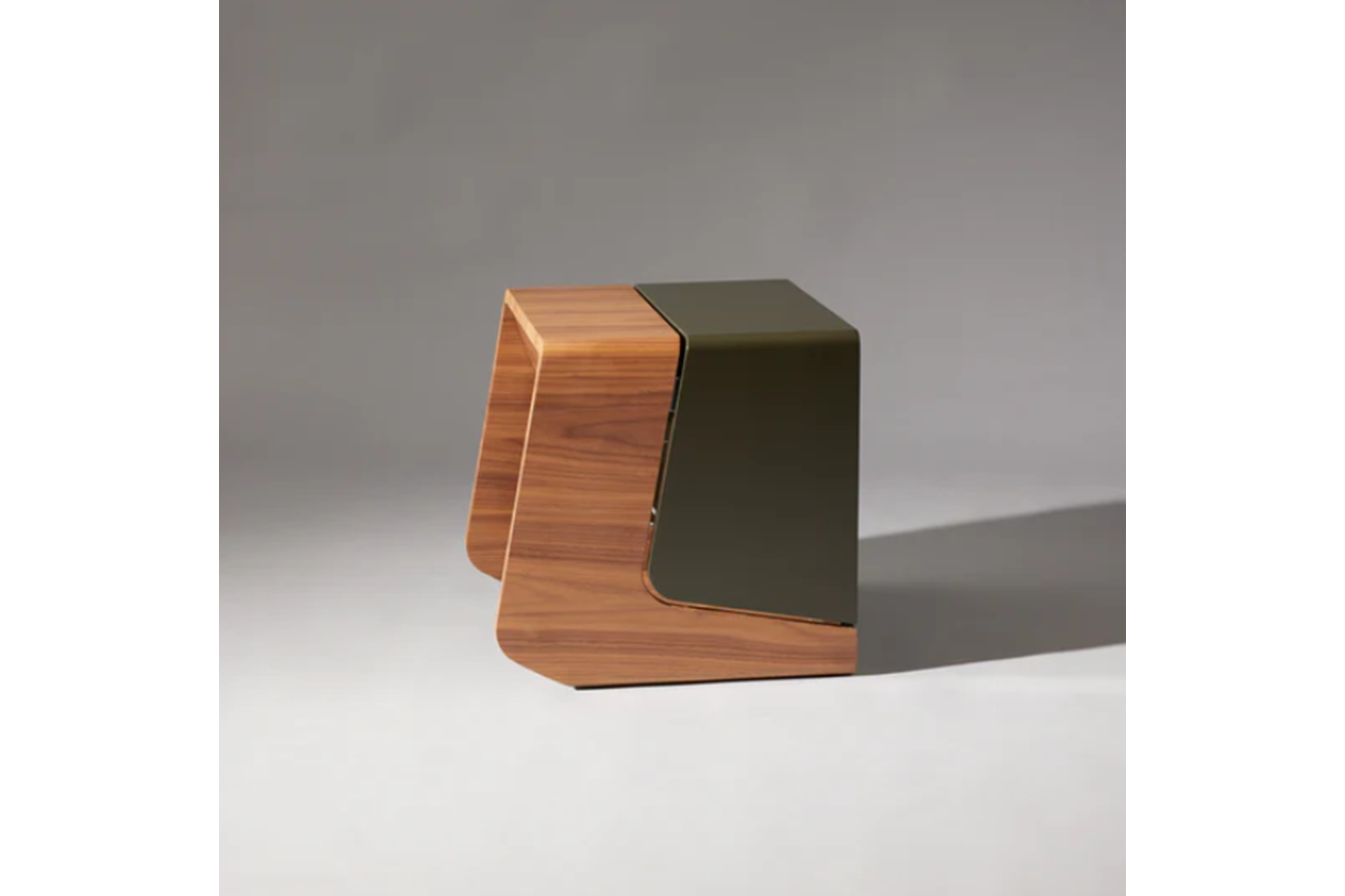 Illuminated American Walnut Nightstand