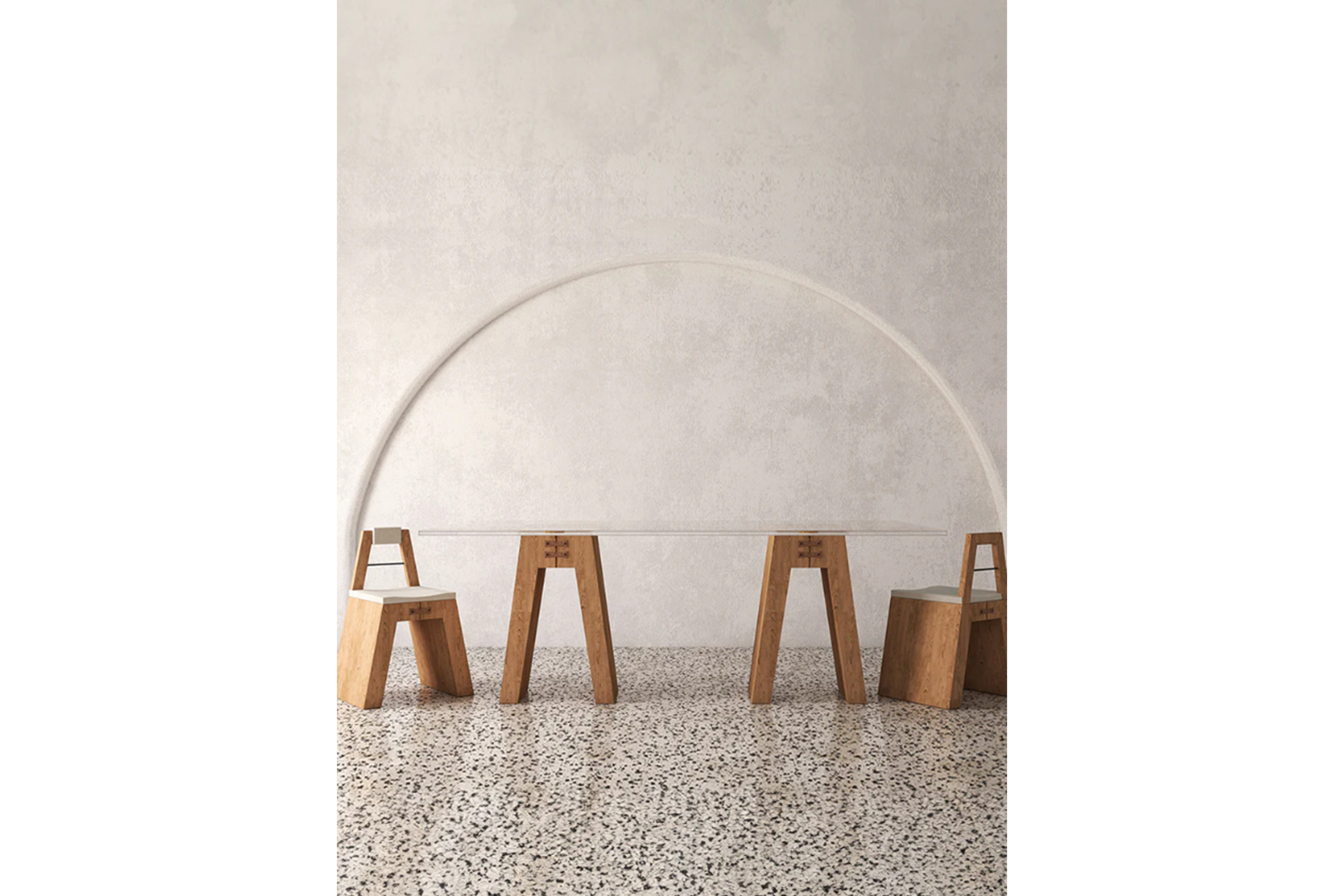 Chestnut Wood Dining Table