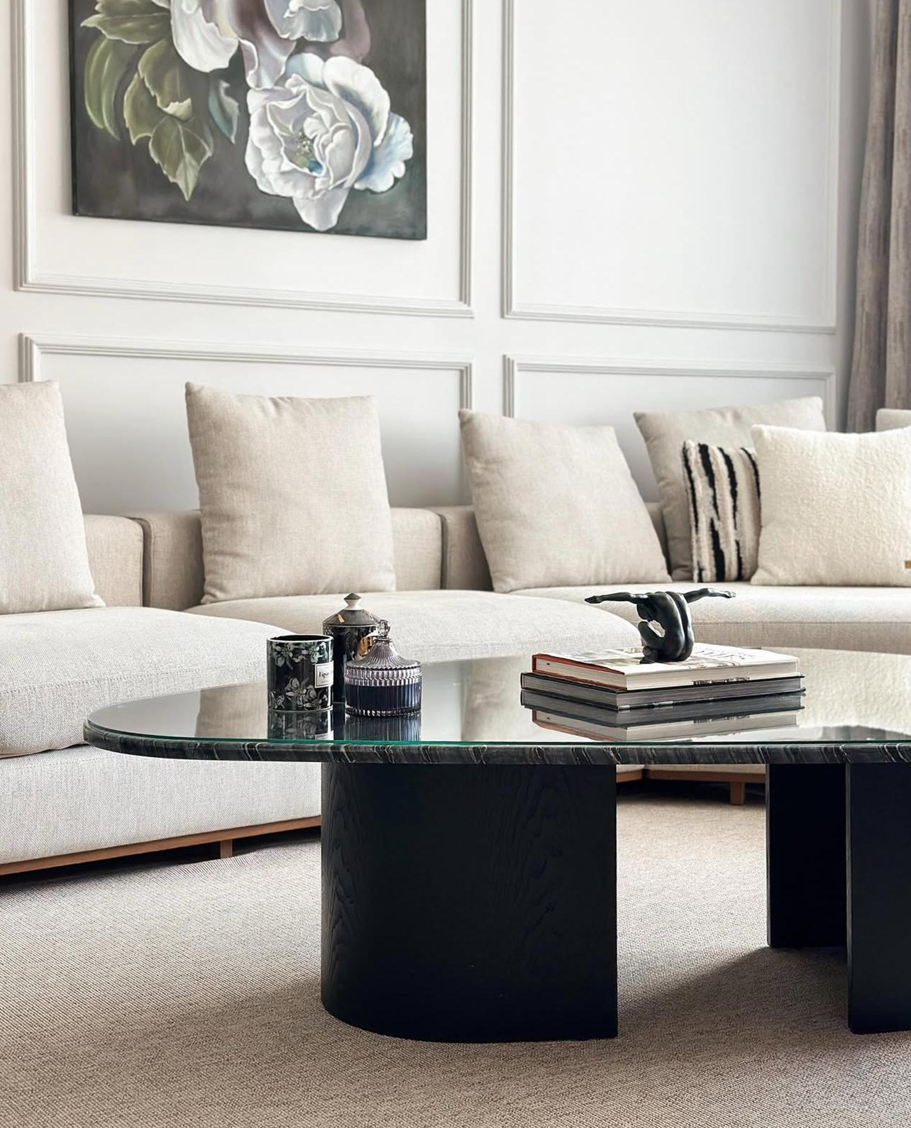 Our Custom Project For Interior Designer - Silver Wave Marble – A Luxurious Choice for Custom Coffee Table Design