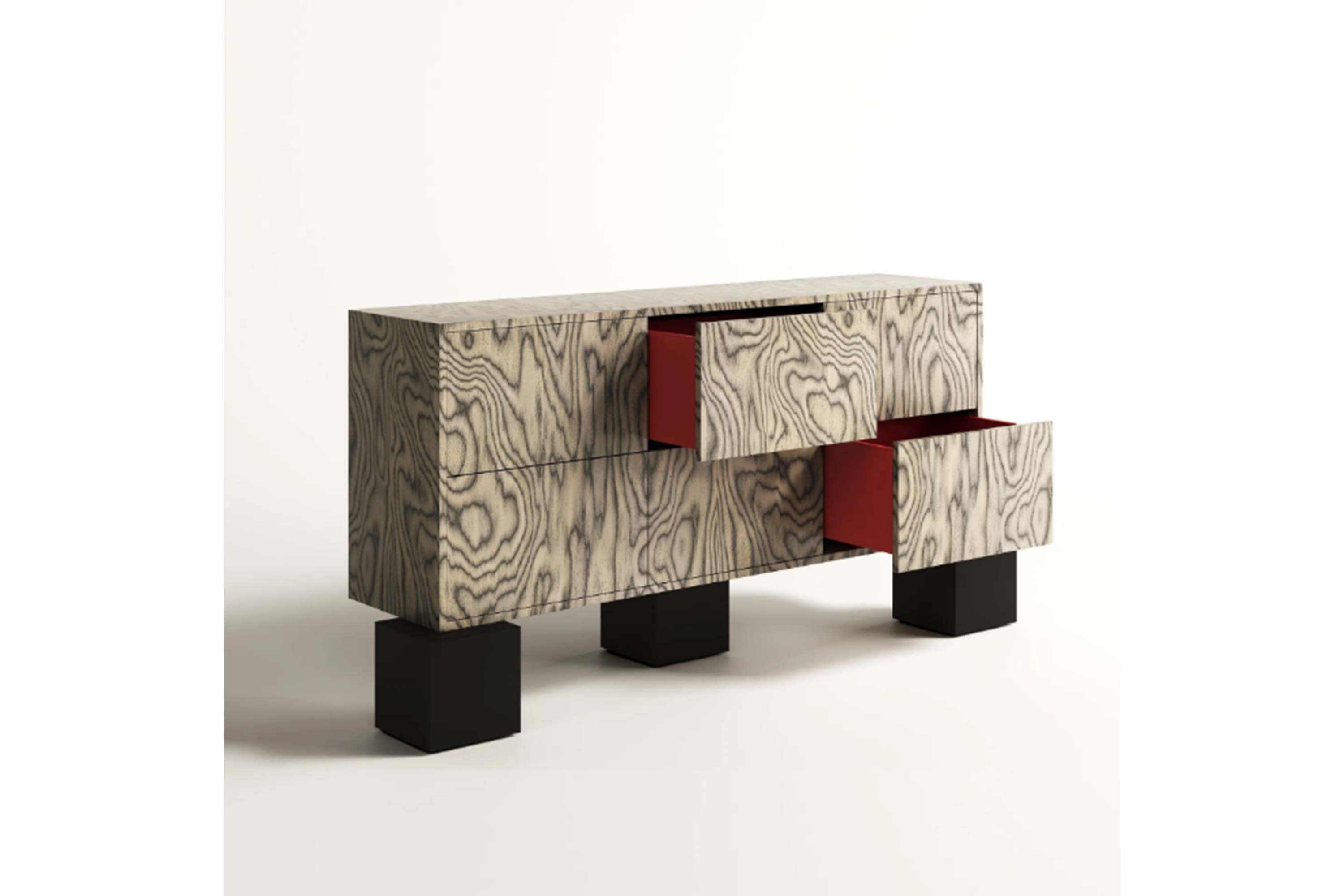 Wood Veneer MDF Dresser