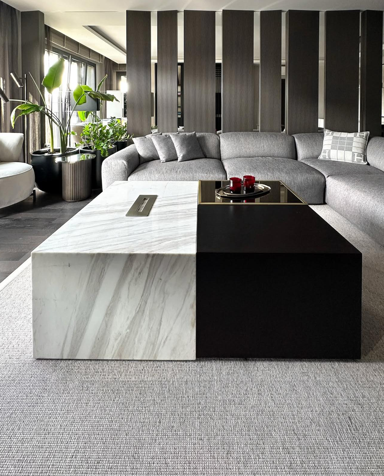 Our Custom Project For Interior Designer - Volakas Marble – A Sophisticated Choice for Custom Fireplace Coffee Tables