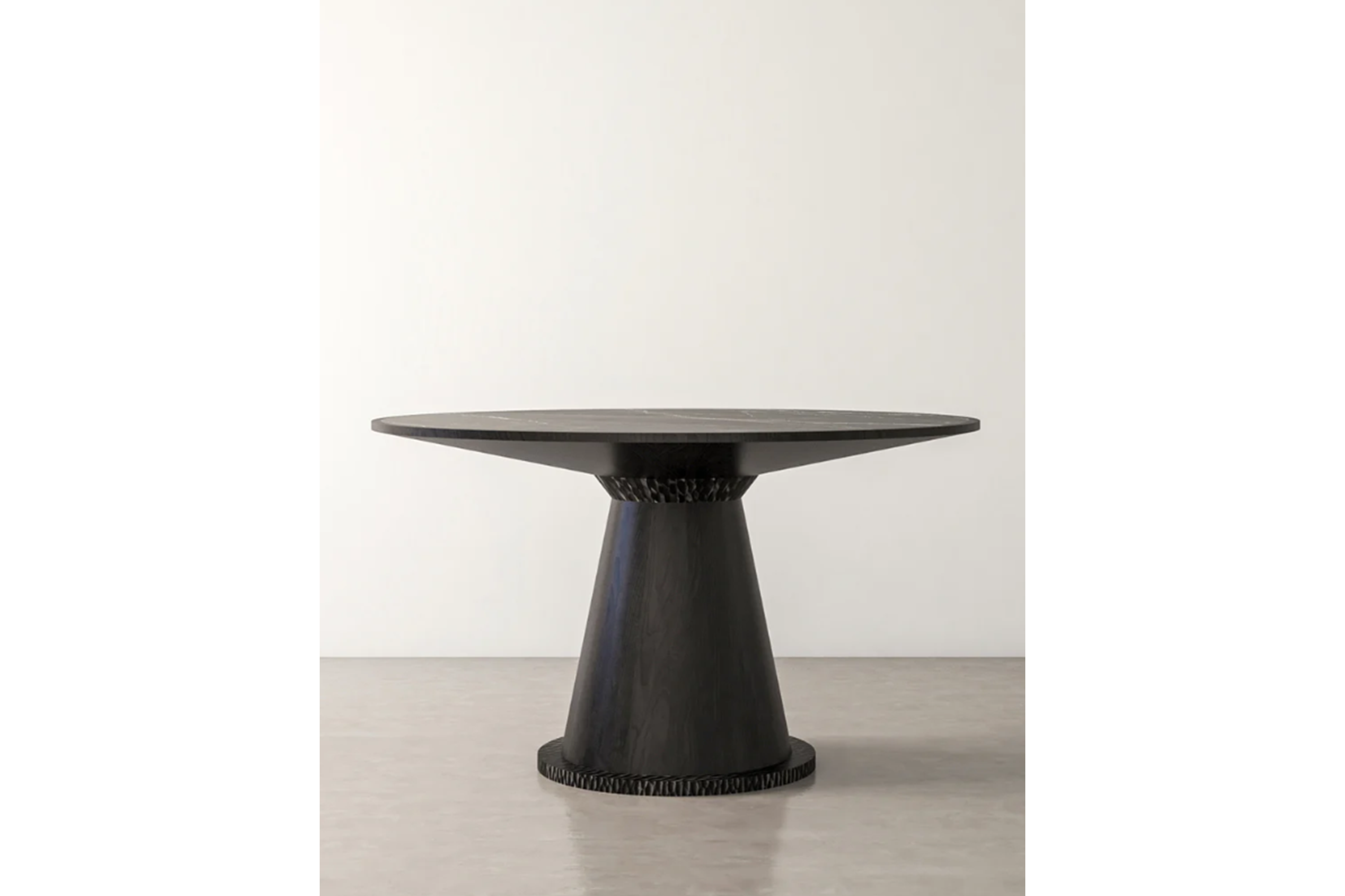 Chestnut Wood Round Dining Table
