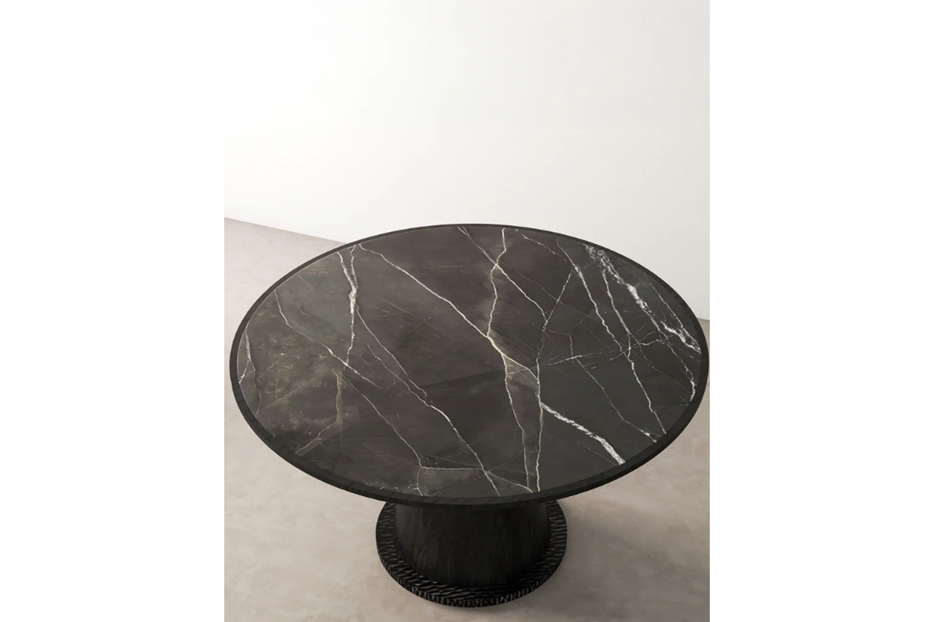 Chestnut Wood Round Dining Table