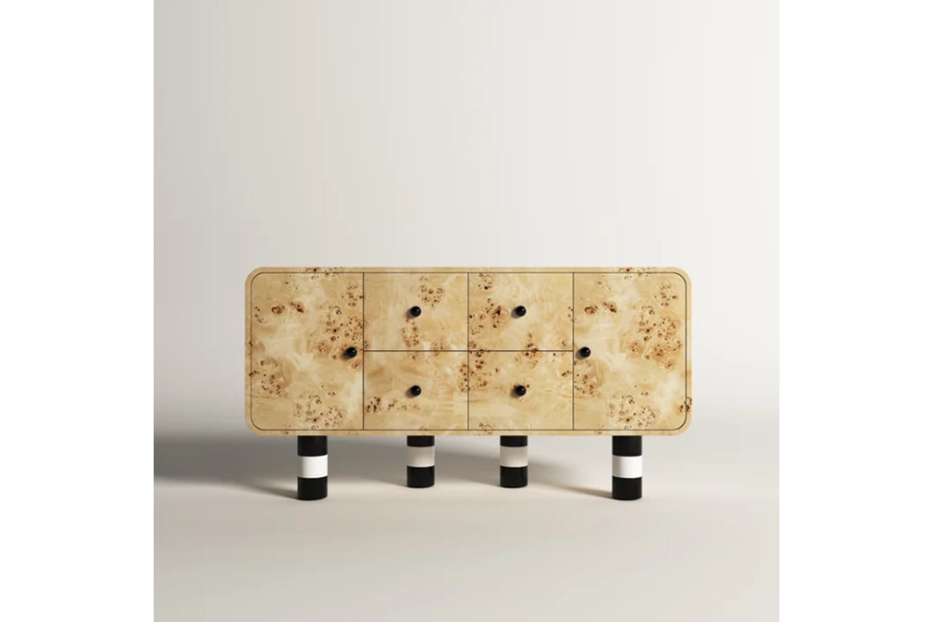 Sideboard with Natural Mazel Root Veneer