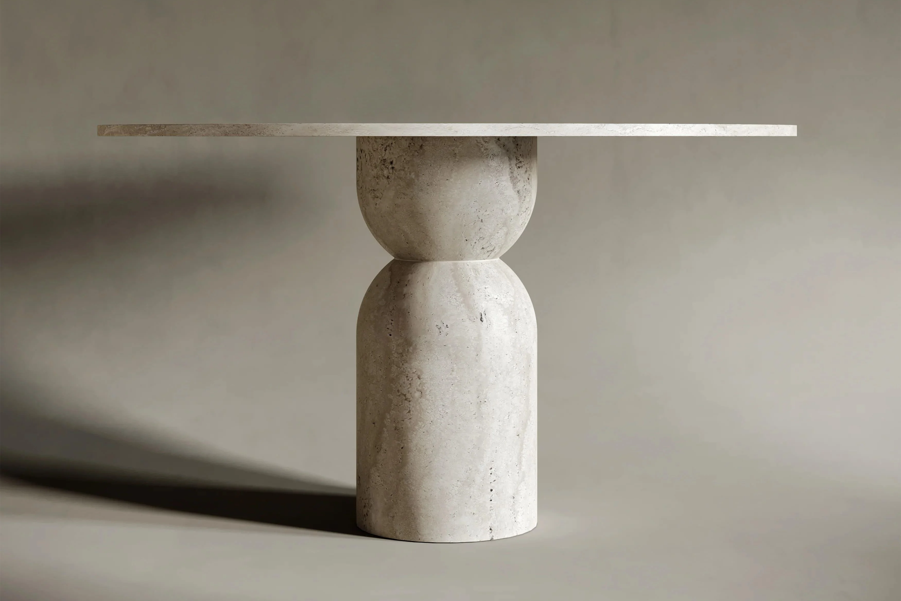Nemo Travertine Round Table