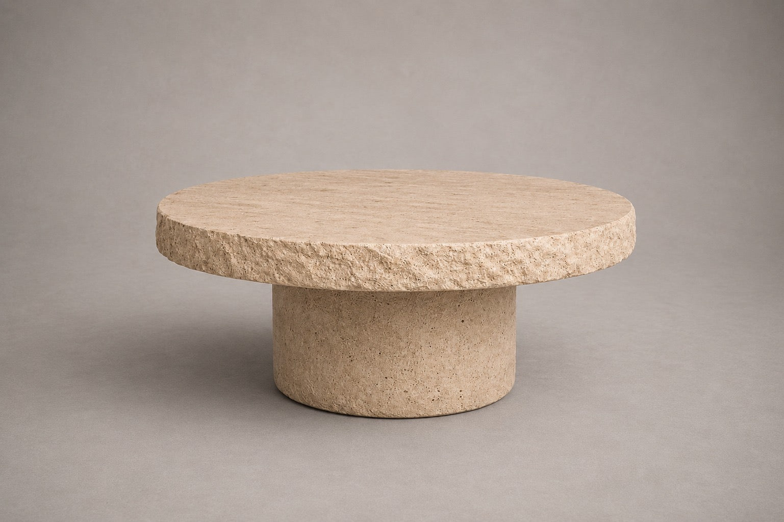 Sedra Travertine Round Coffee Table