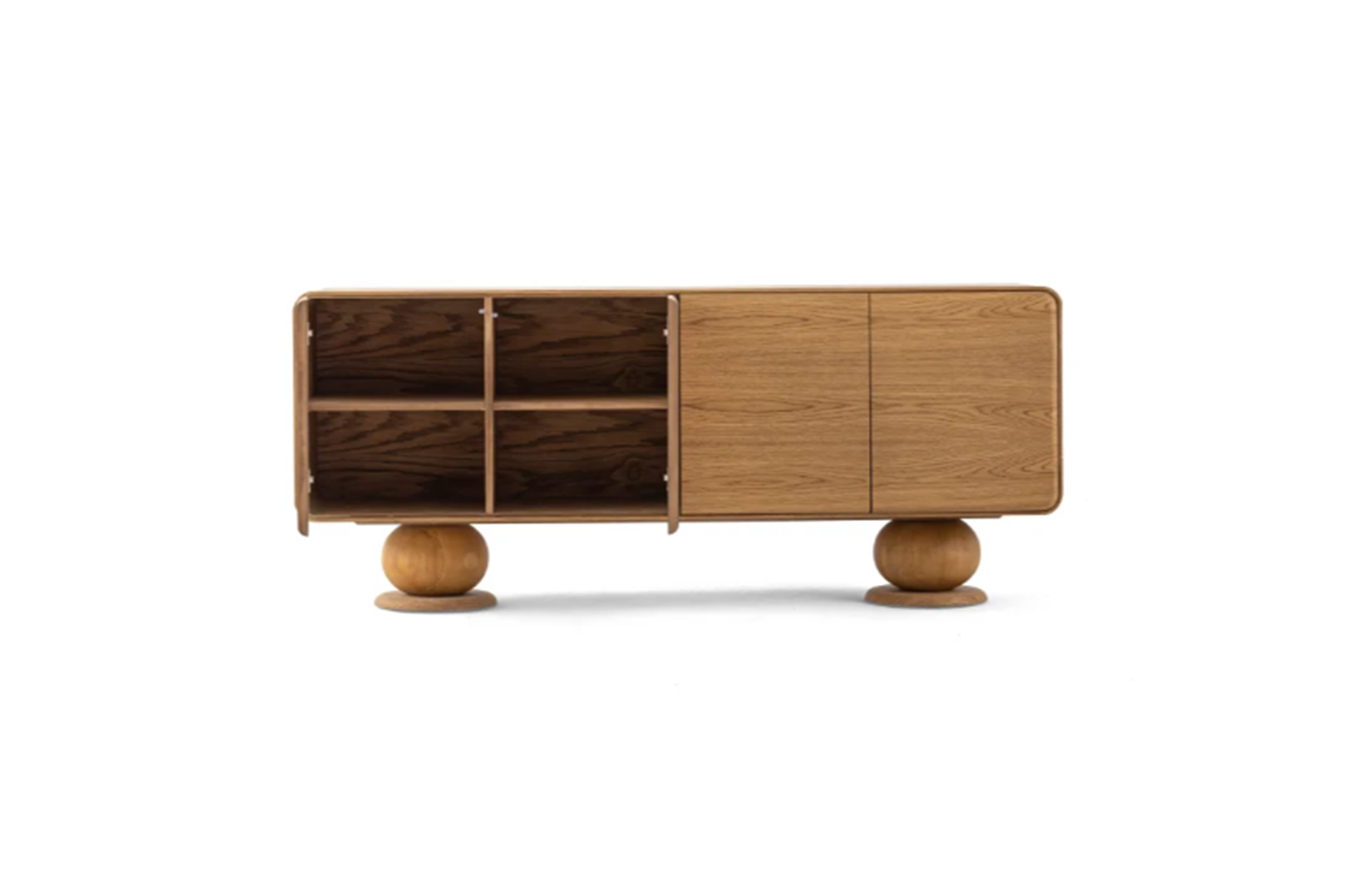 Solid Oak Wood Sideboard
