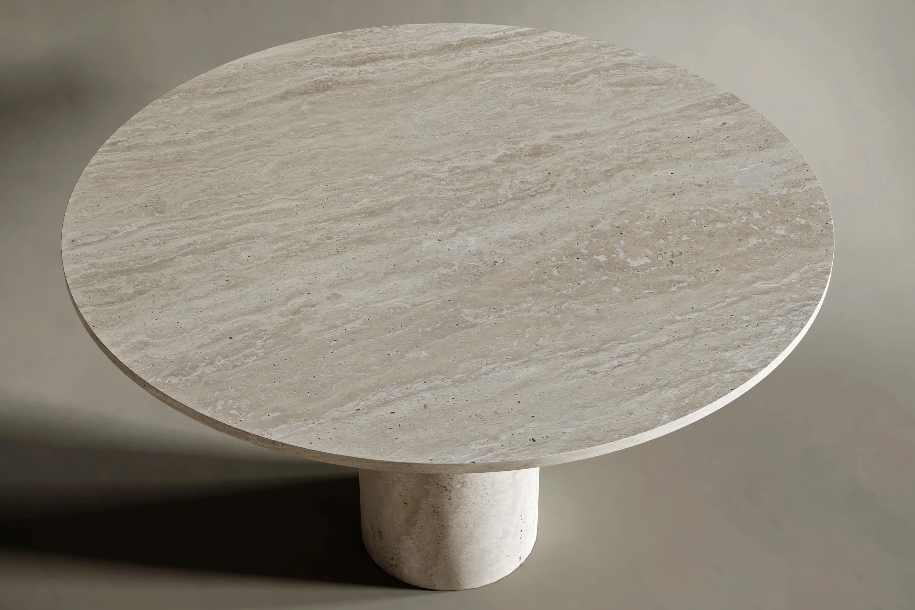 Nemo Travertine Round Table