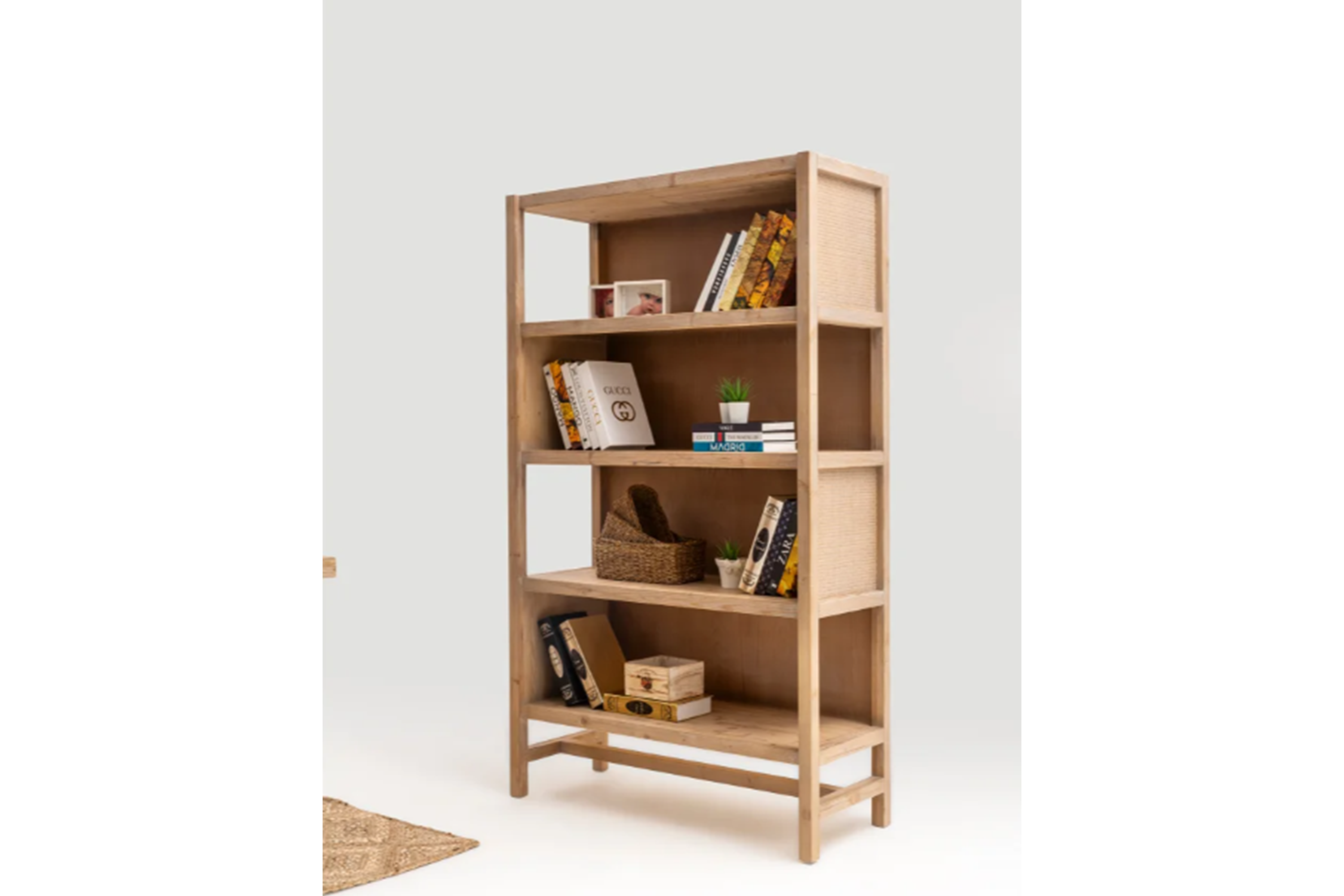 Solid Spruce Wood Open Shelving