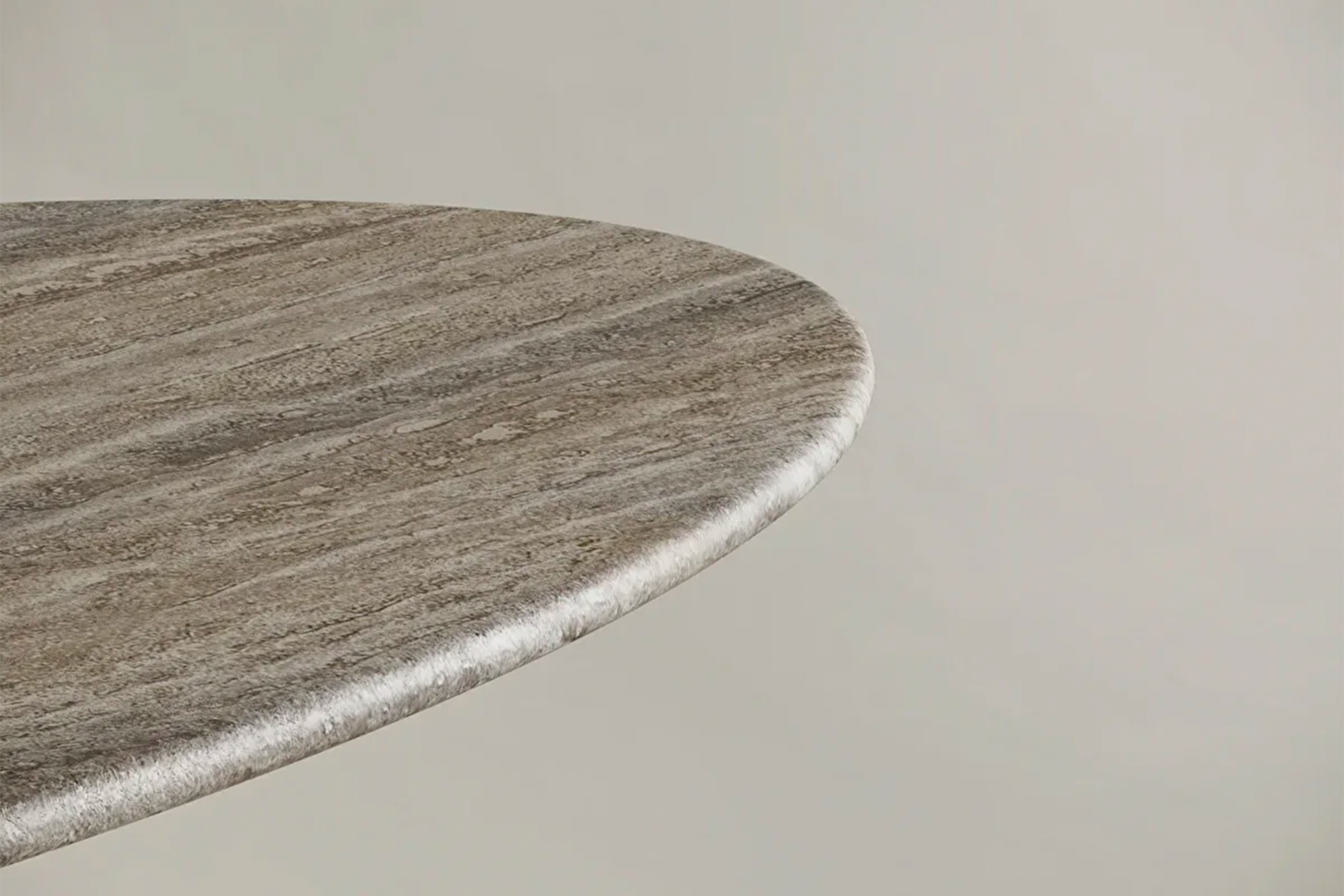 Argenta de Pierre Travertine Oval Dining Table