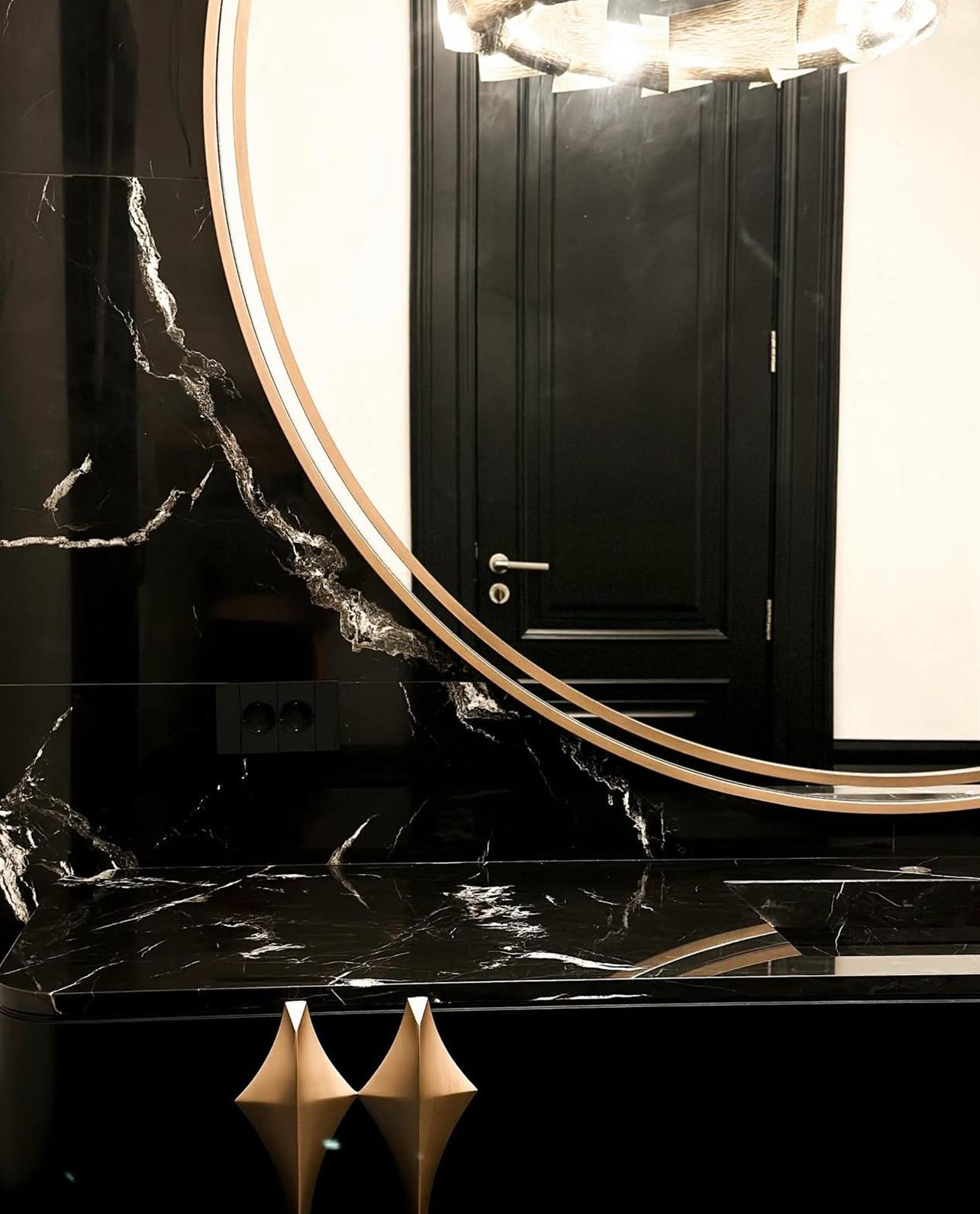 Our Custom Project For Interior Designer - Alexander Black Marble – A Luxurious Choice for Custom Bathroom Design