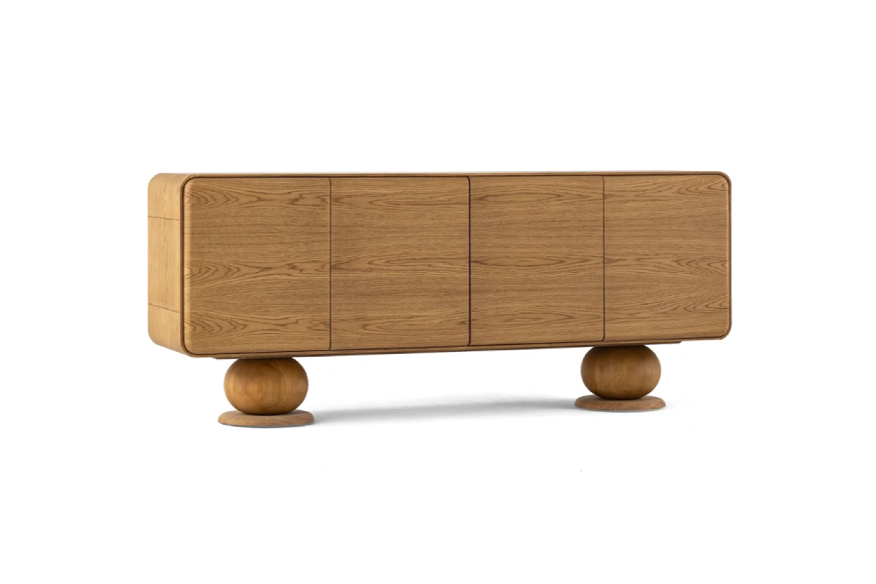 Solid Oak Wood Sideboard
