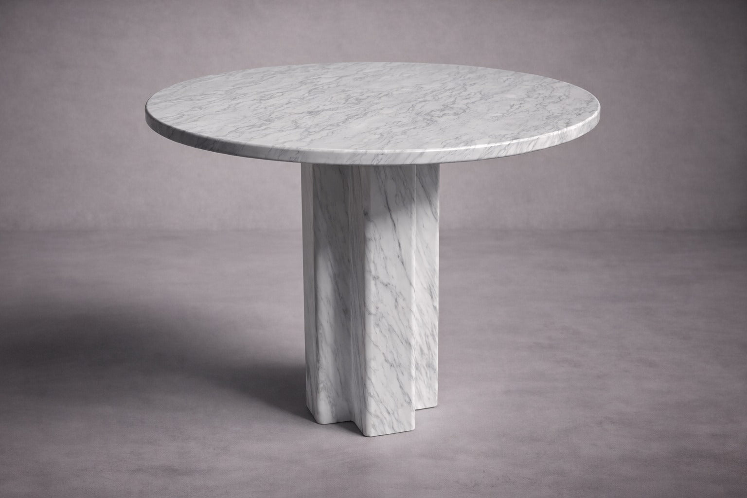 white marble round table. round white marble dining table. white marble entry table. white marble round entry table. white marble hallway table. custom marble dining table. custom marble table. custom white marble dining table.