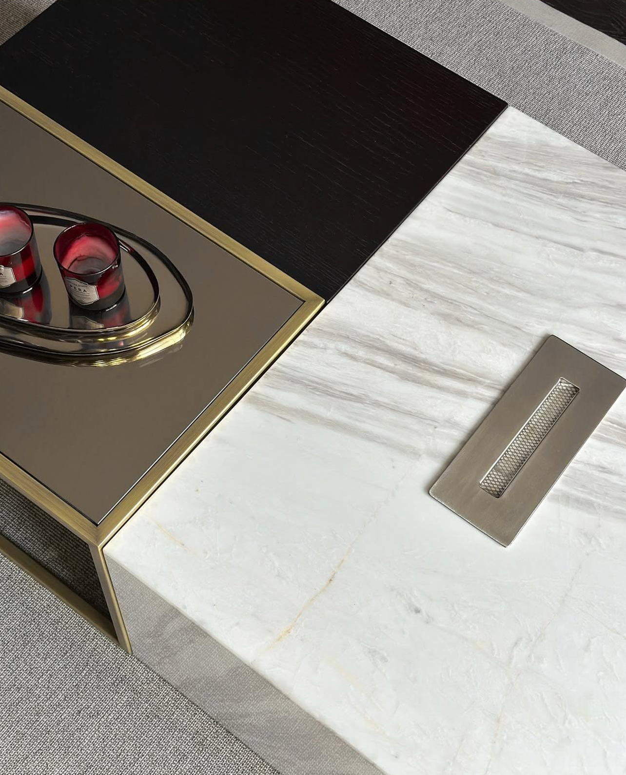 Our Custom Project For Interior Designer - Volakas Marble – A Sophisticated Choice for Custom Fireplace Coffee Tables