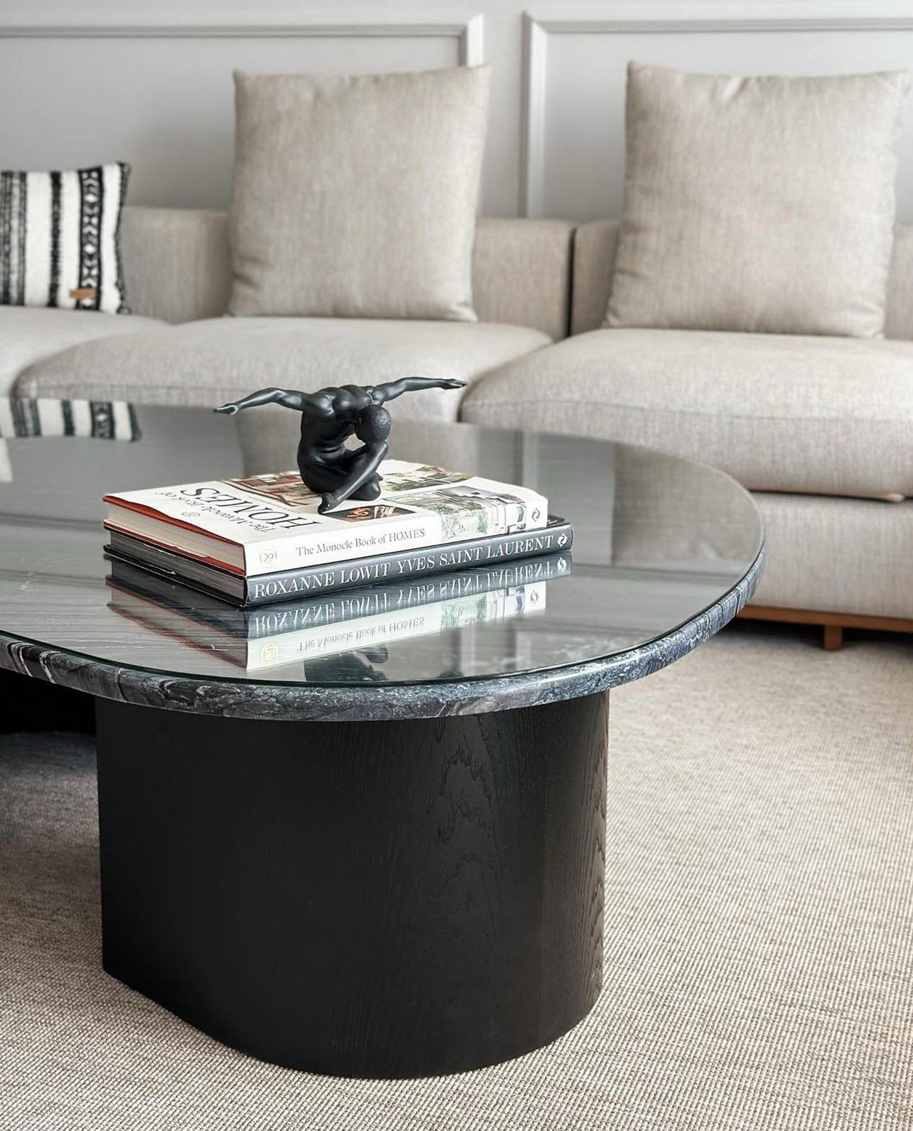 Our Custom Project For Interior Designer - Silver Wave Marble – A Luxurious Choice for Custom Coffee Table Design