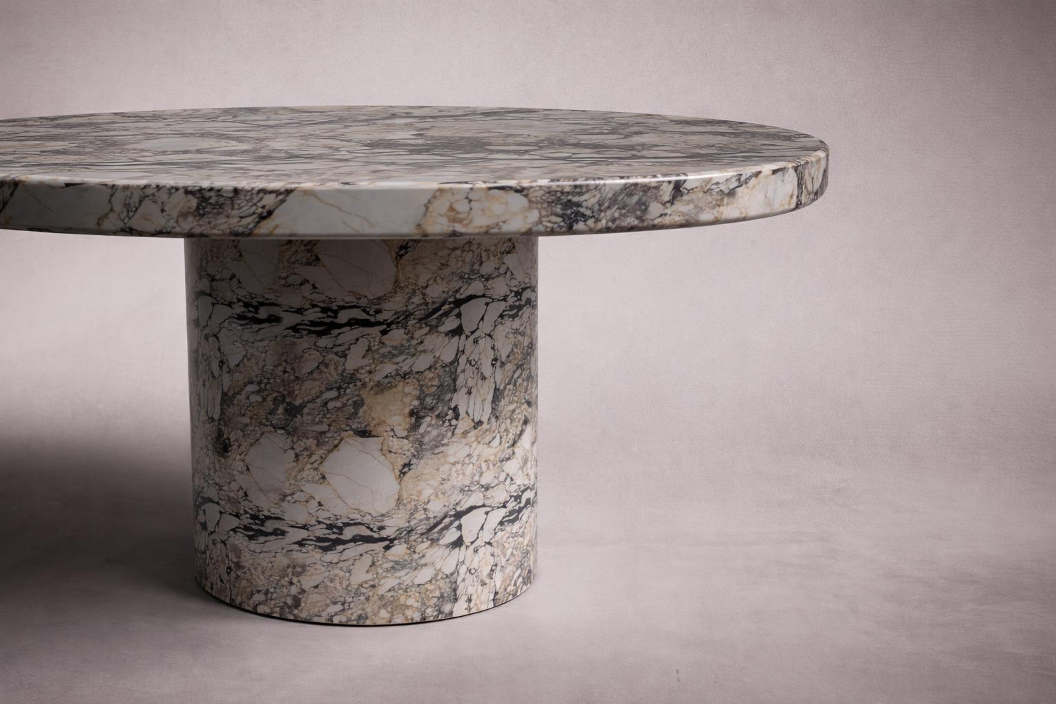 Viola Calacatta Viola Runder Marmor Couchtisch
