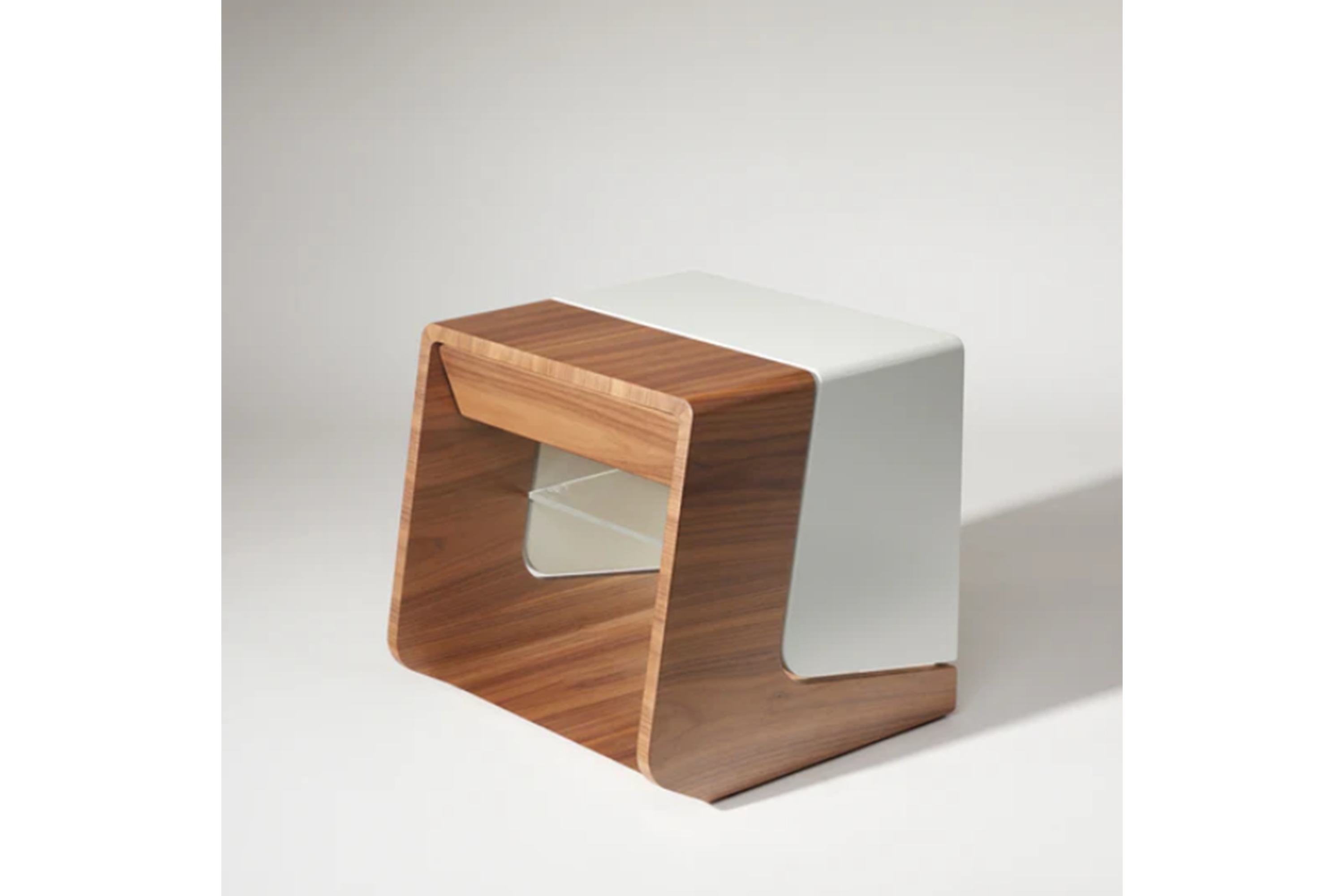 Illuminated American Walnut Nightstand