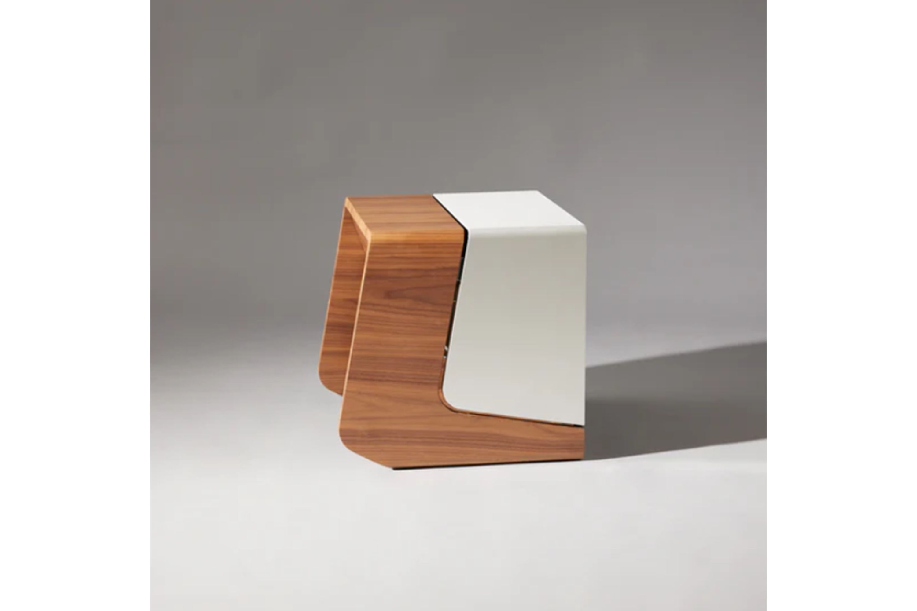 Illuminated American Walnut Nightstand