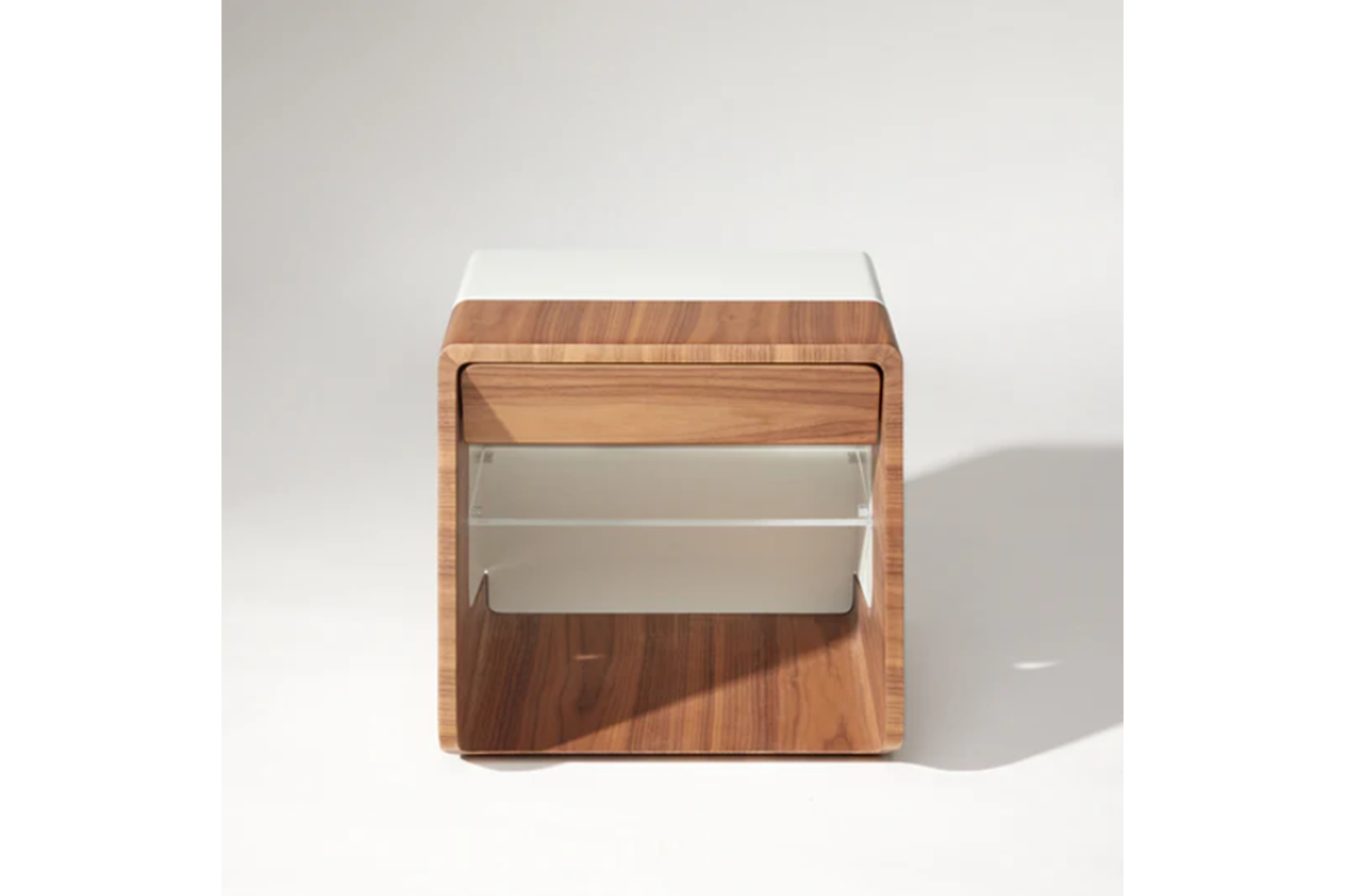 Illuminated American Walnut Nightstand