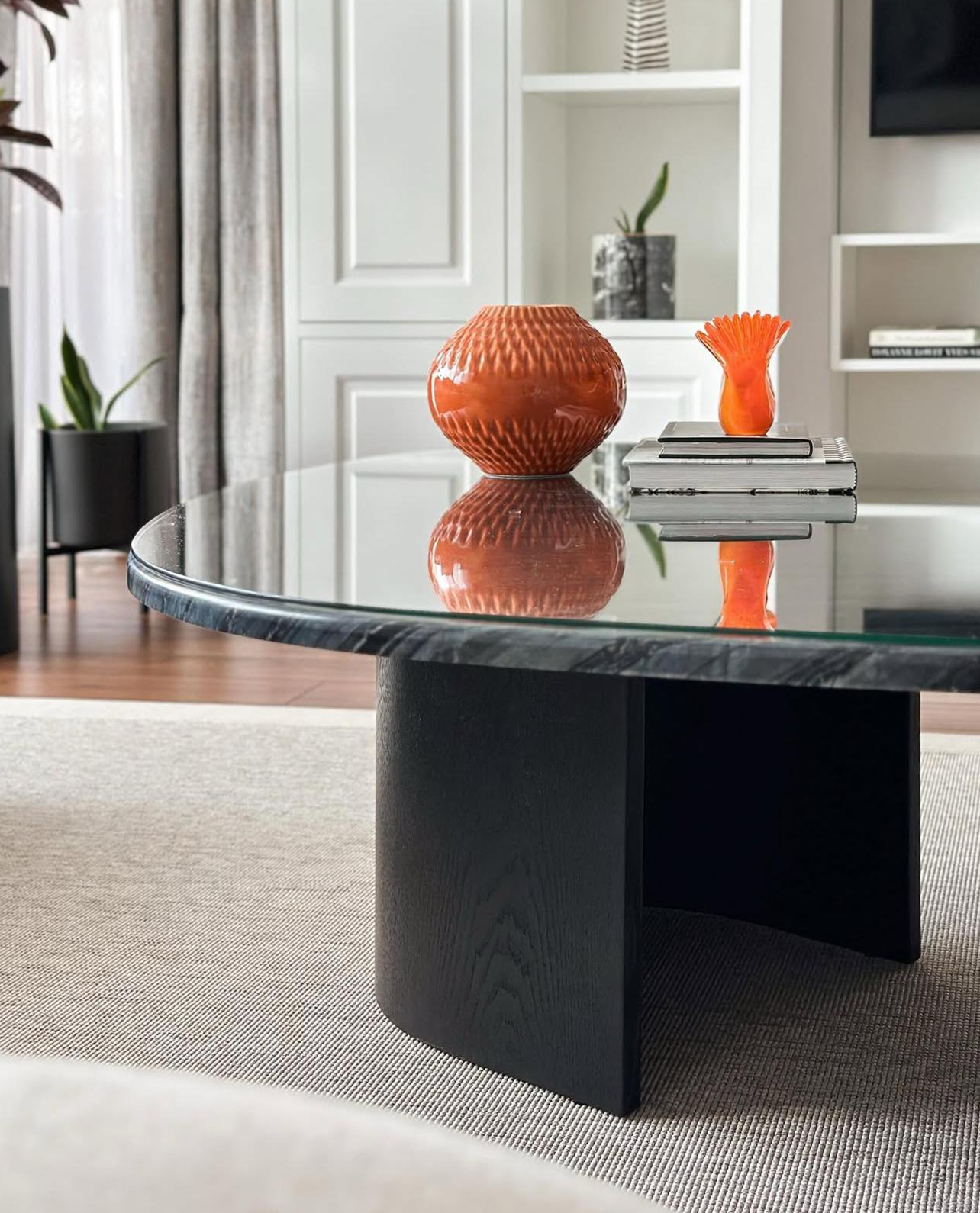 Our Custom Project For Interior Designer - Silver Wave Marble – A Luxurious Choice for Custom Coffee Table Design